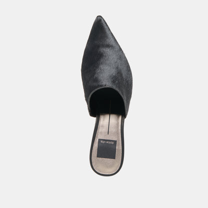 LEXY HEELS NERO CALF HAIR