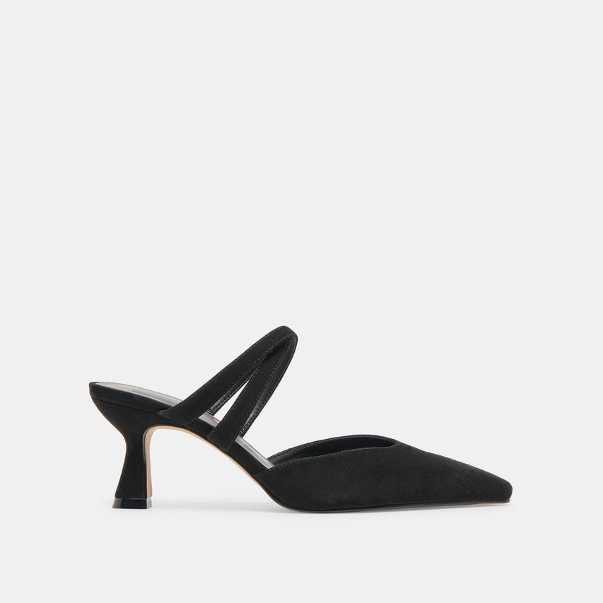 LINORE HEELS ONYX SUEDE