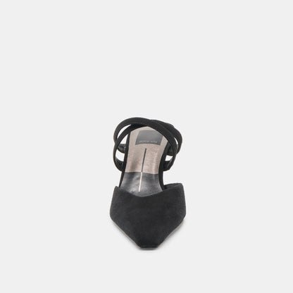 LINORE HEELS ONYX SUEDE