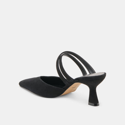 LINORE HEELS ONYX SUEDE