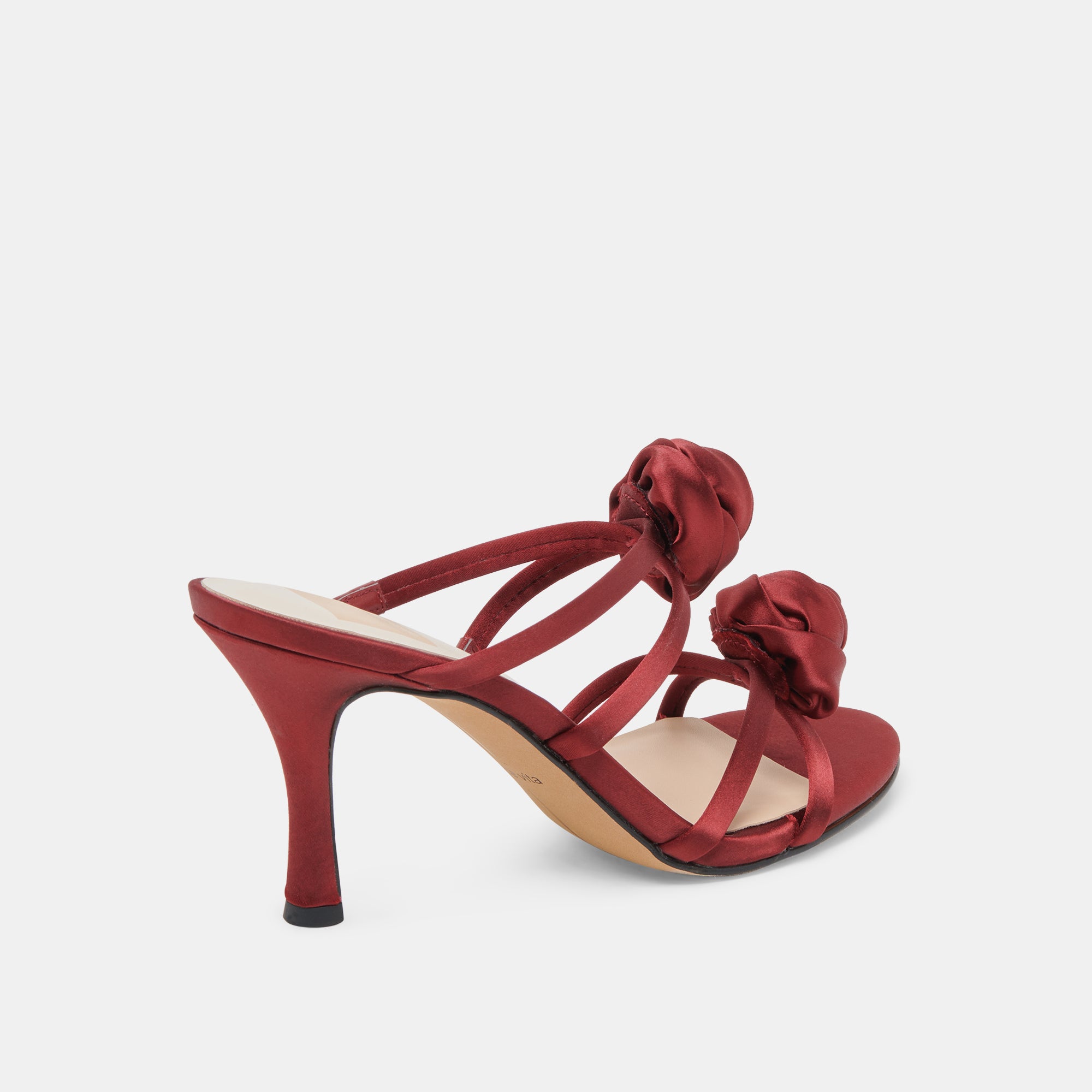 LINZY HEELS WINE SATIN - view 3