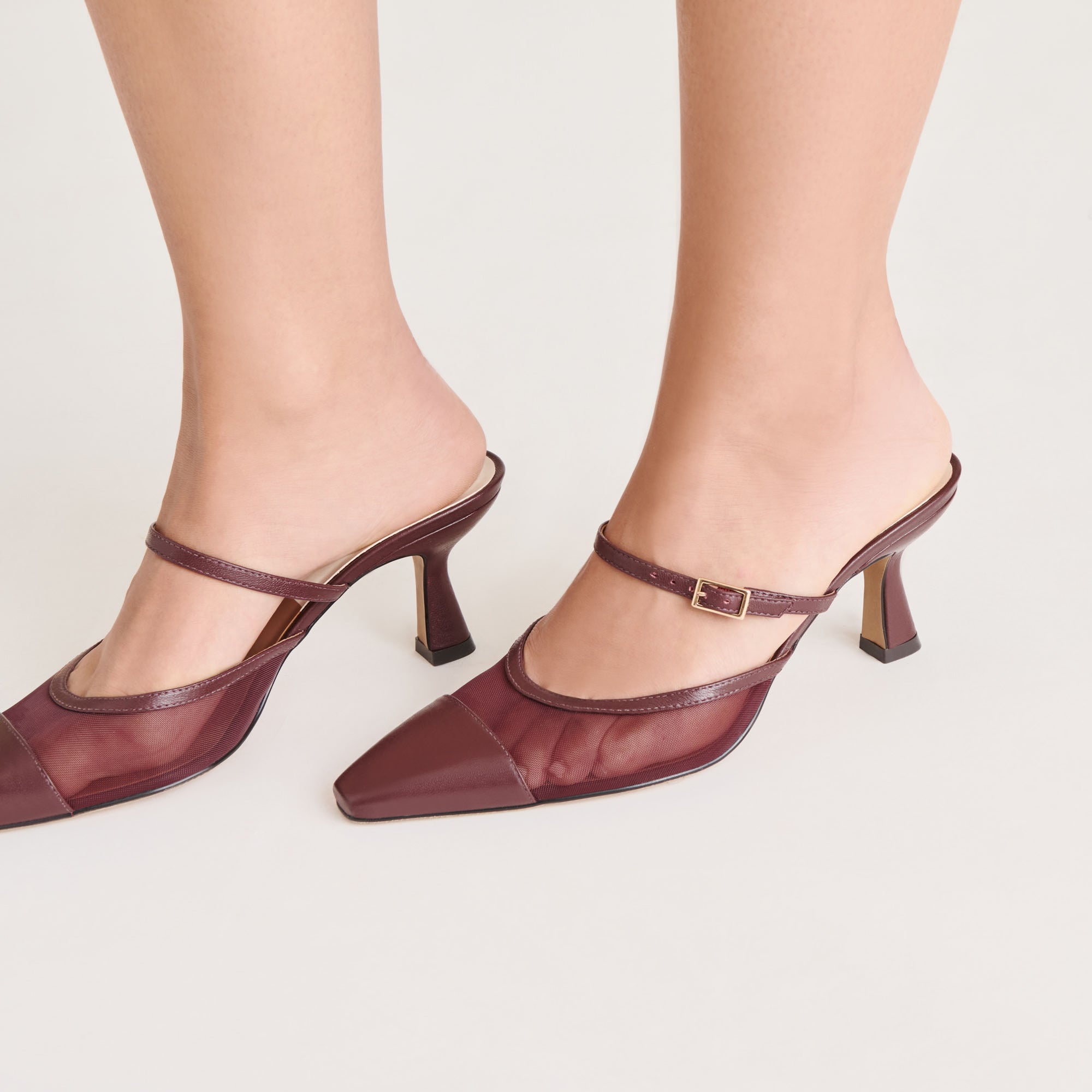 LOYD HEELS BURGUNDY MESH - view 2