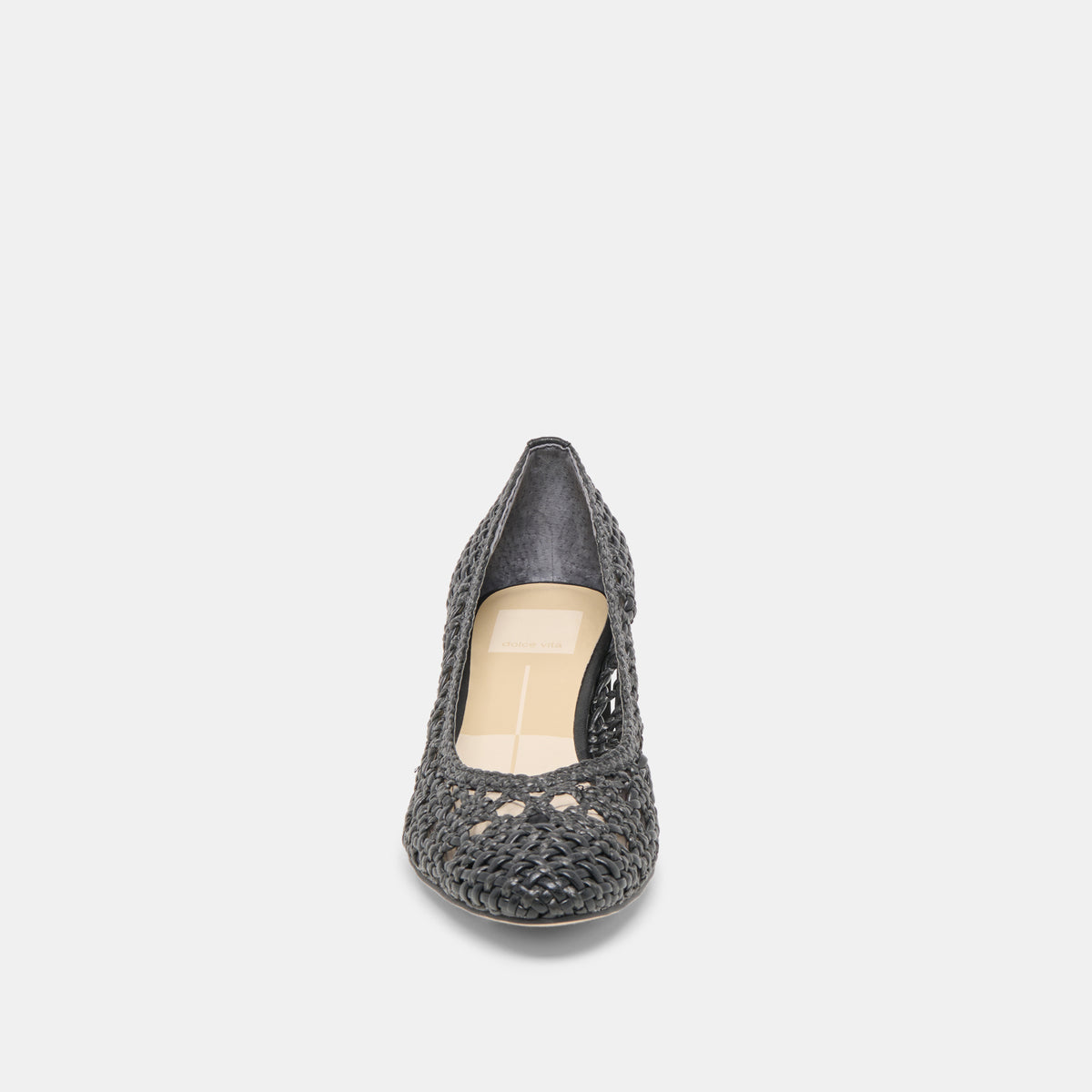 LULA HEELS BLACK WOVEN RAFFIA - view 6