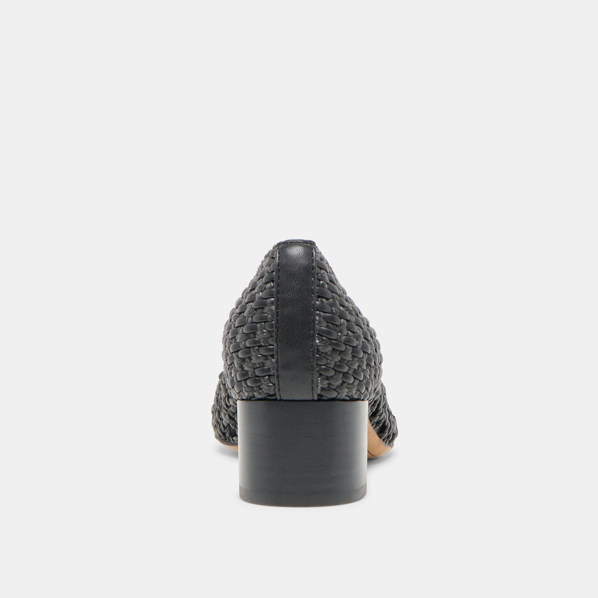 LULA HEELS BLACK WOVEN RAFFIA - view 7