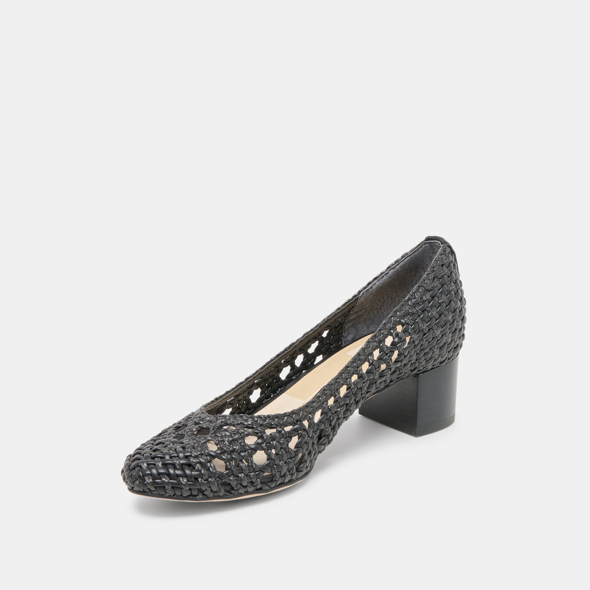 LULA HEELS BLACK WOVEN RAFFIA - view 4