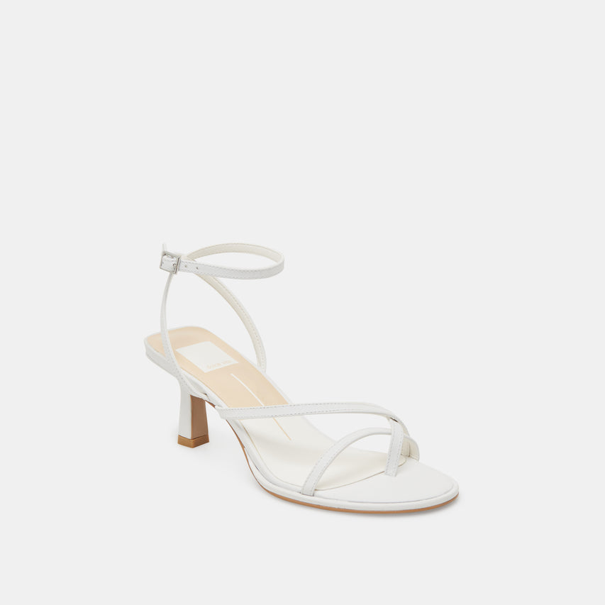 MORAH HEELS TRUE WHITE LEATHER