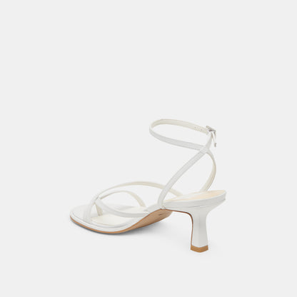 MORAH HEELS TRUE WHITE LEATHER