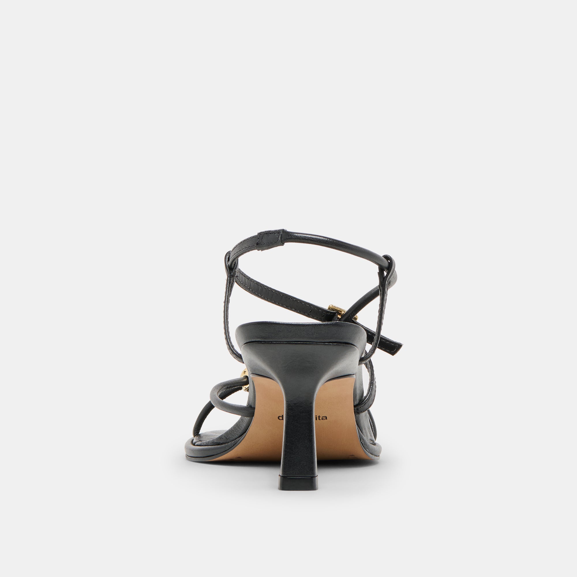 MYLEE WIDE HEELS BLACK LEATHER - view 7