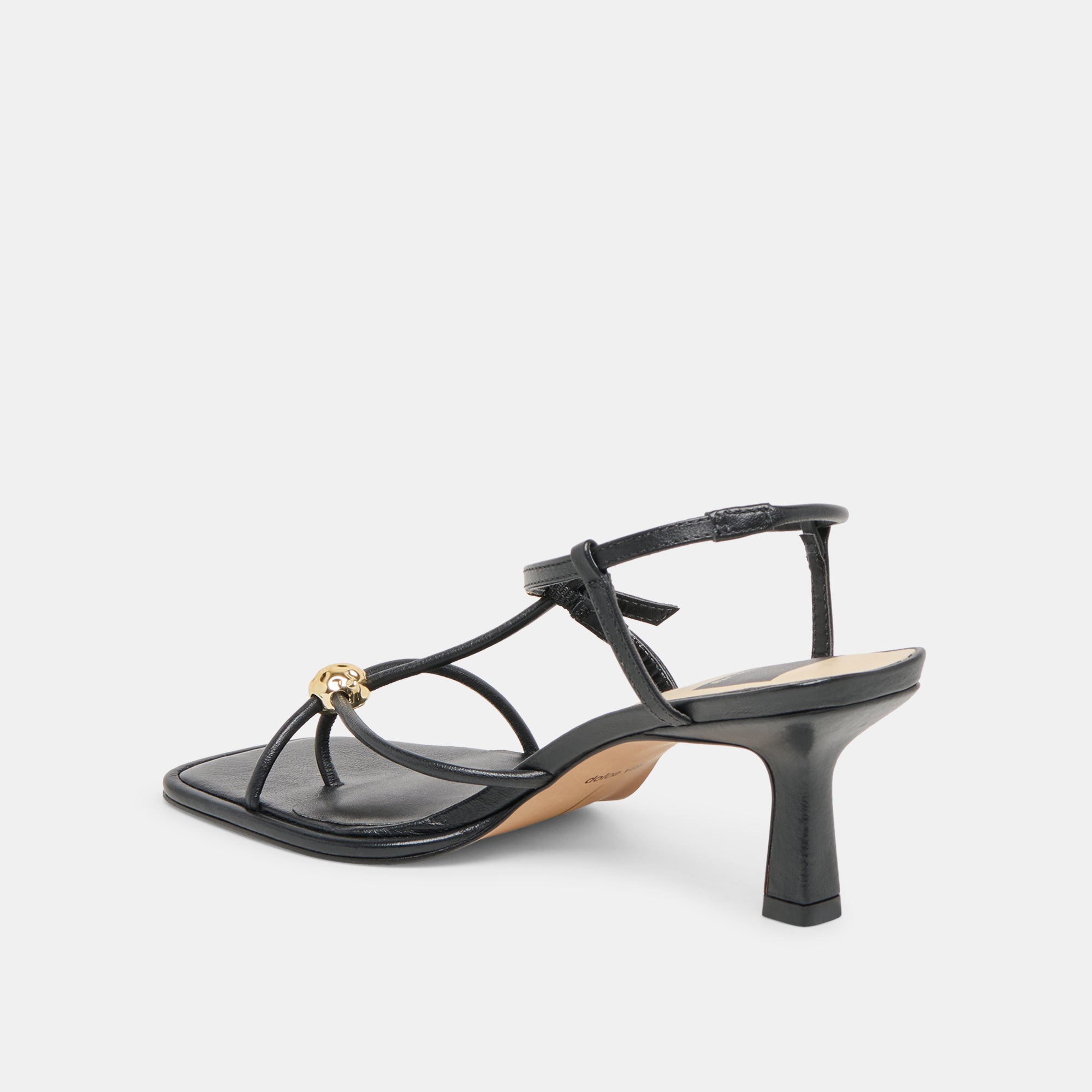 MYLEE WIDE HEELS BLACK LEATHER - view 5