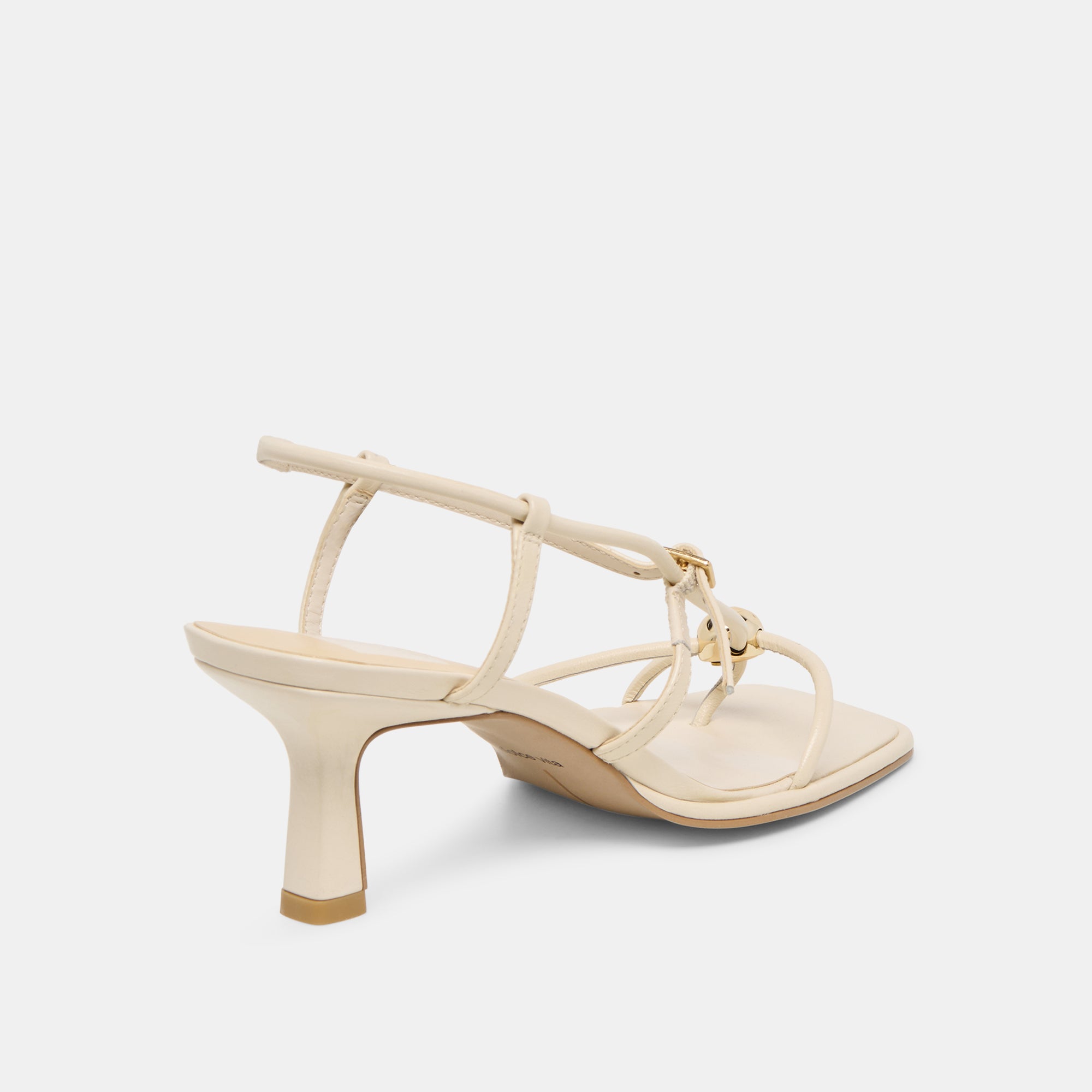 MYLEE WIDE HEELS CREME LEATHER - view 3
