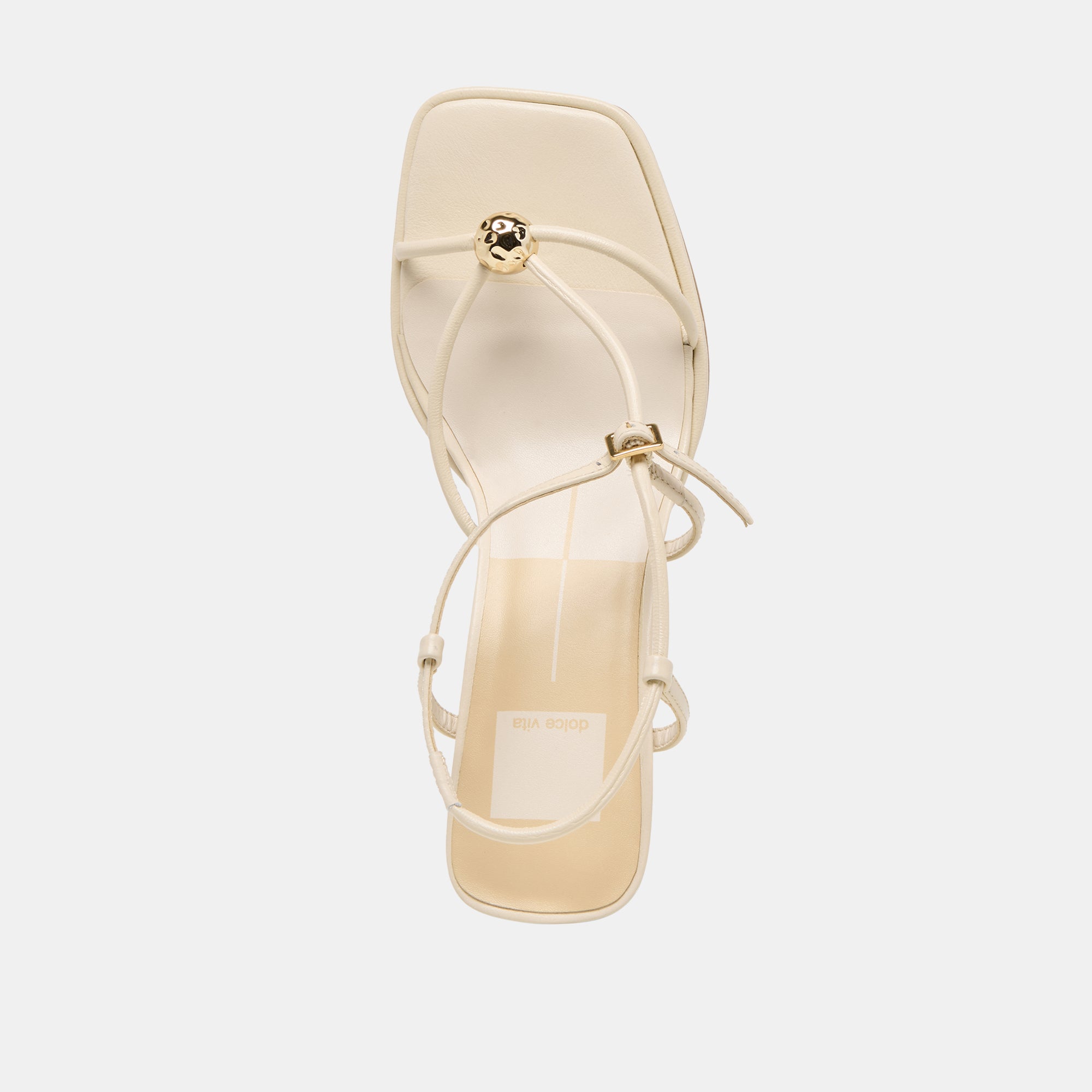 MYLEE WIDE HEELS CREME LEATHER - view 8