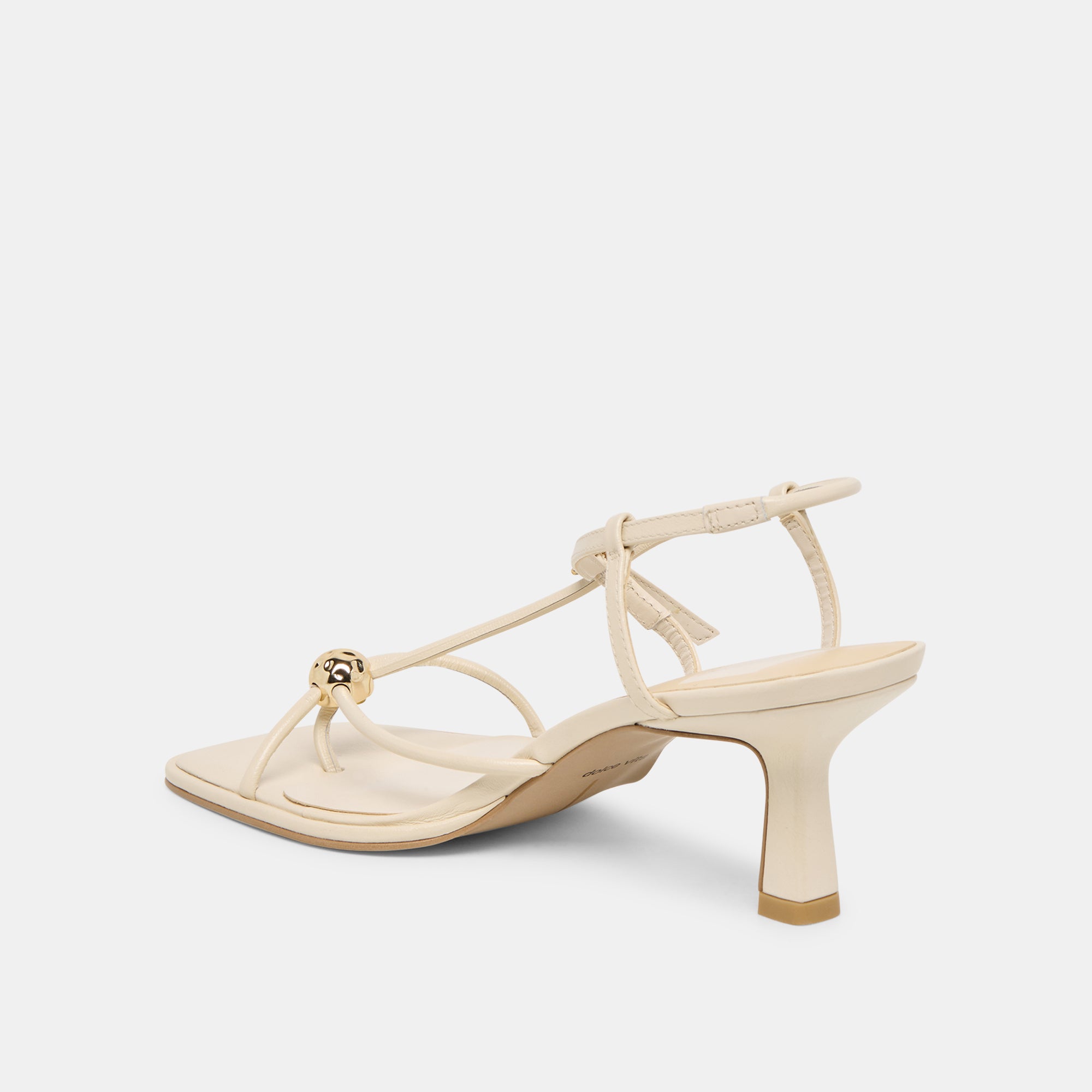 MYLEE WIDE HEELS CREME LEATHER - view 5