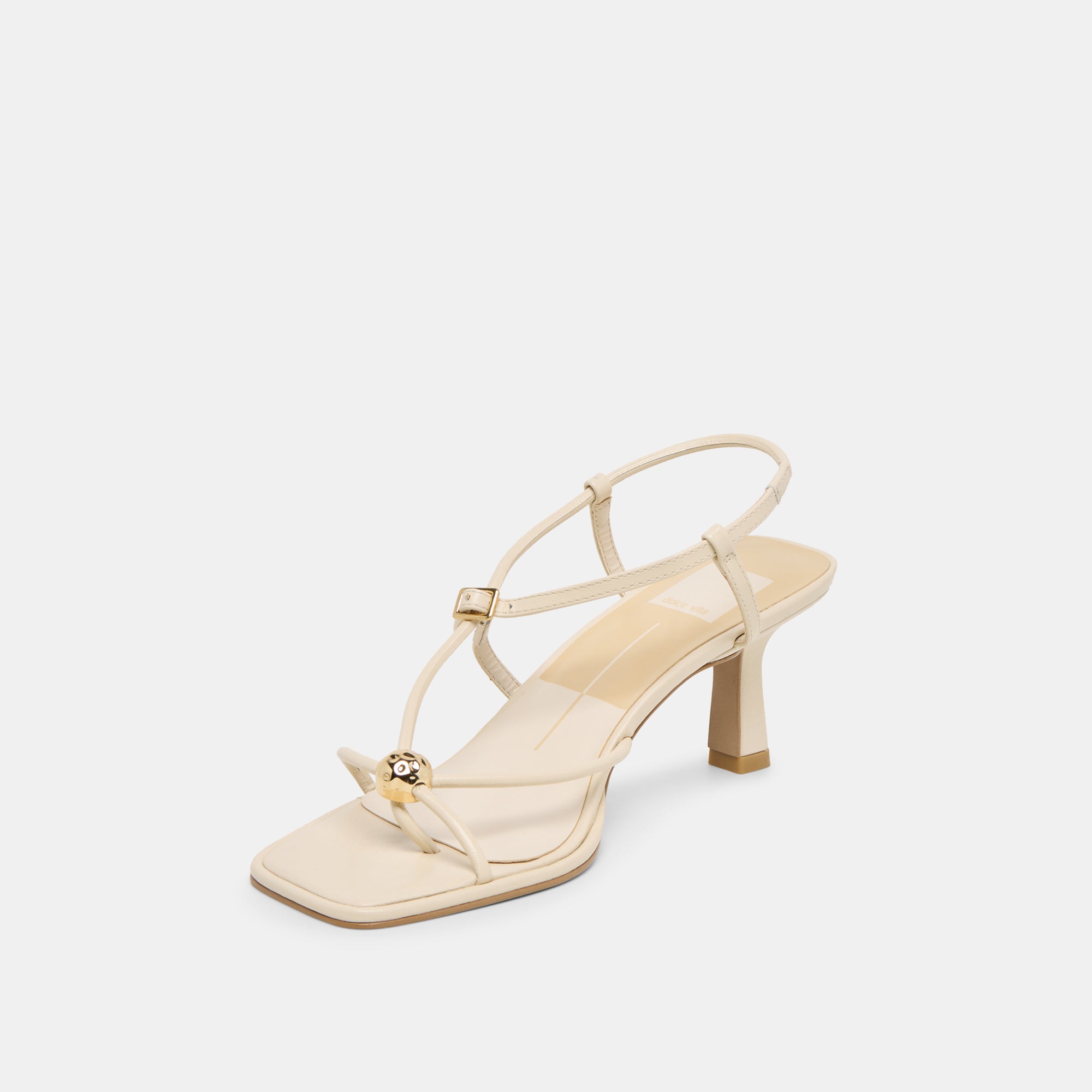 MYLEE WIDE HEELS CREME LEATHER - view 4