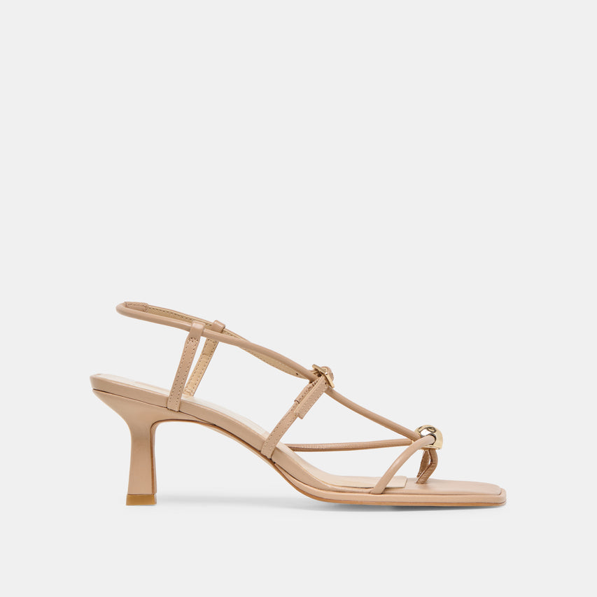 MYLEE HEELS LIGHT TAN LEATHER