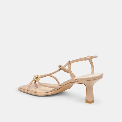 MYLEE HEELS LIGHT TAN LEATHER
