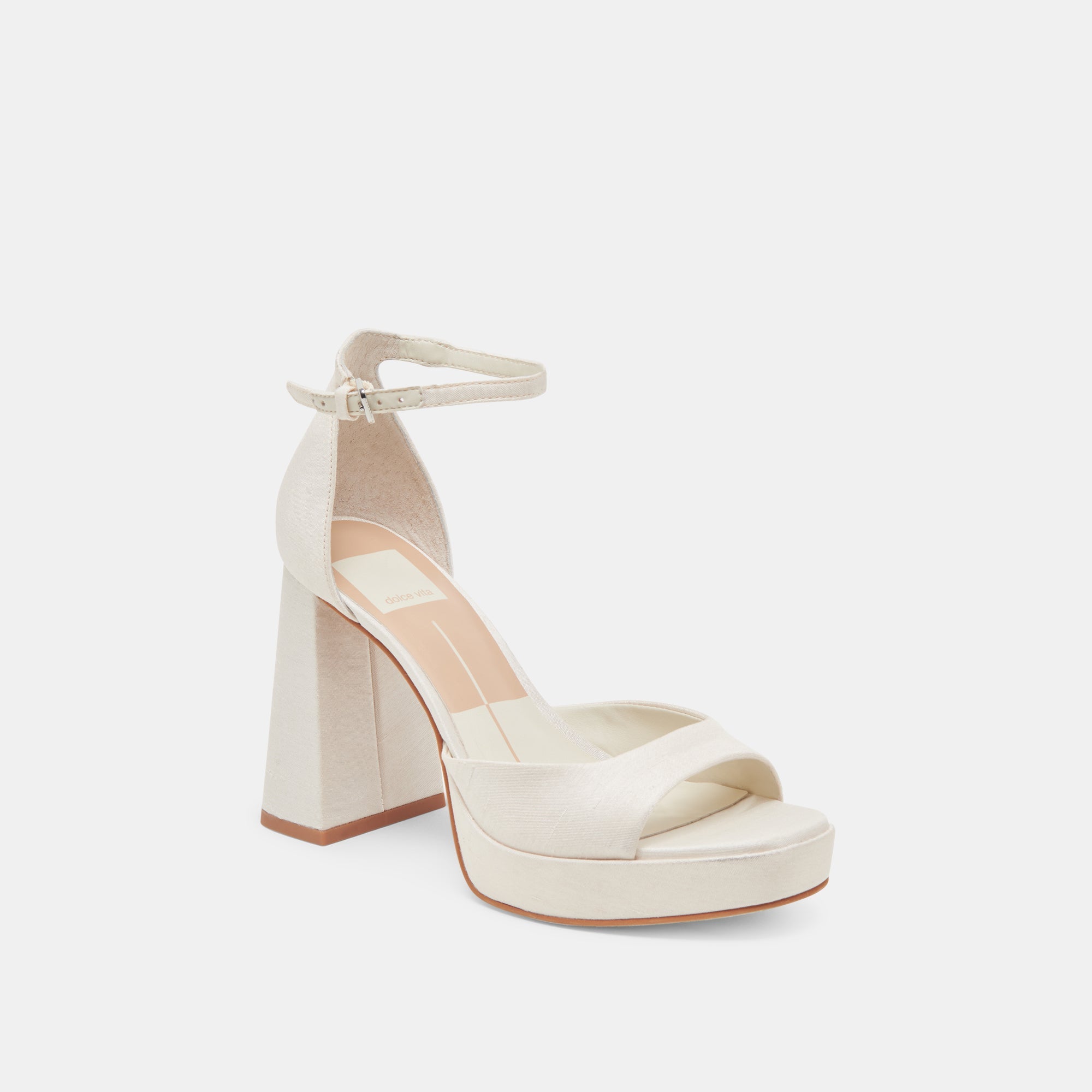 PANDRO HEELS WHITE SATIN - re:vita - view 2