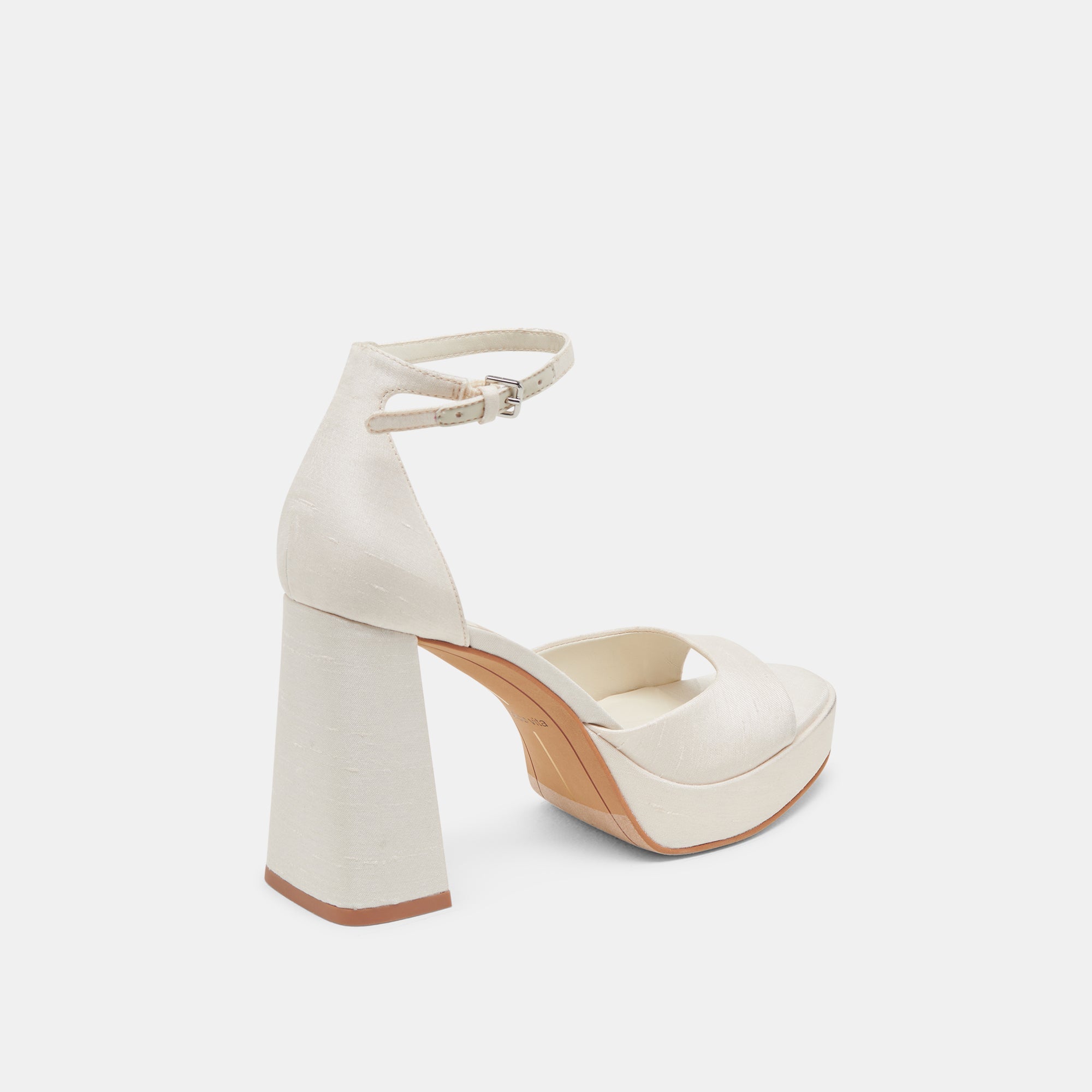 PANDRO HEELS WHITE SATIN - re:vita - view 3