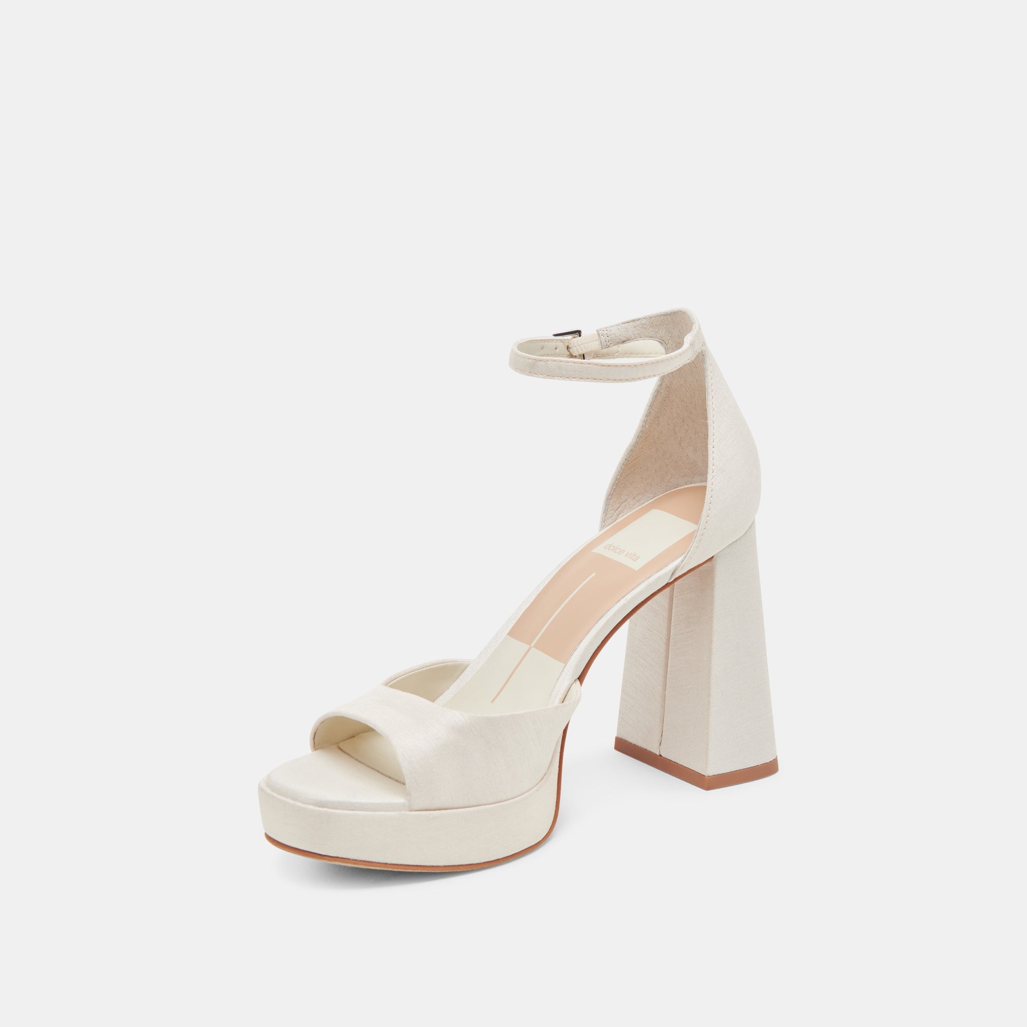 PANDRO HEELS WHITE SATIN - re:vita - view 4