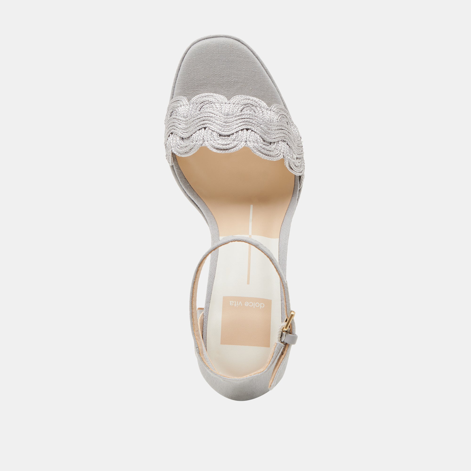 PELTIN HEELS GREY WOVEN RAFFIA - view 10