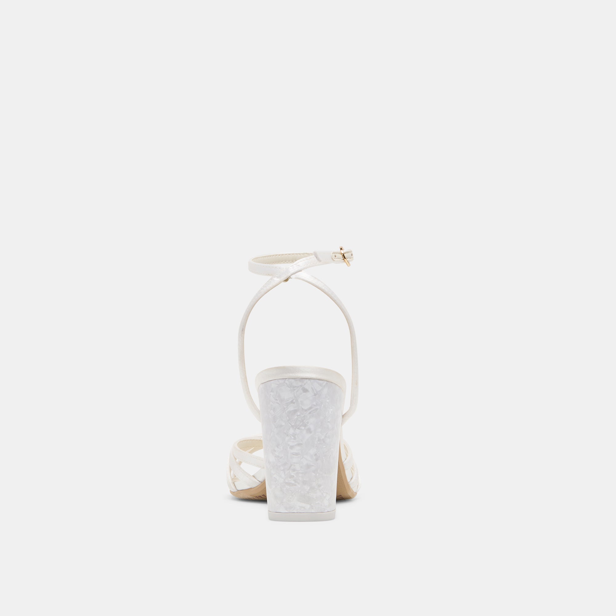 RONICA HEELS TRUE WHITE SATIN - view 9
