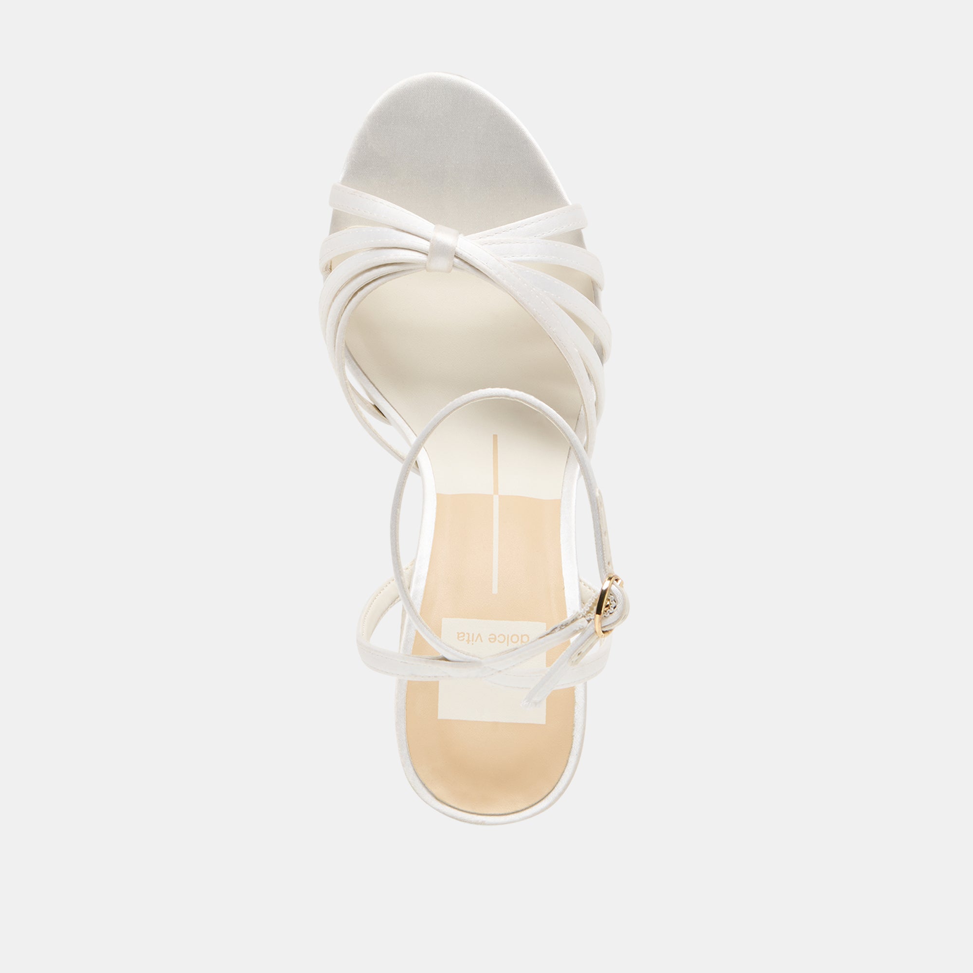 RONICA HEELS TRUE WHITE SATIN - view 10