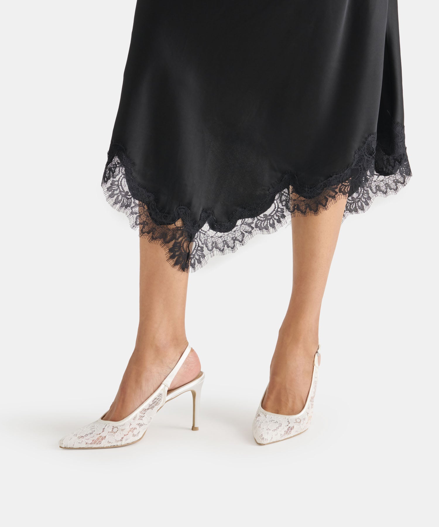 YAMI HEELS TRUE WHITE LACE - view 2