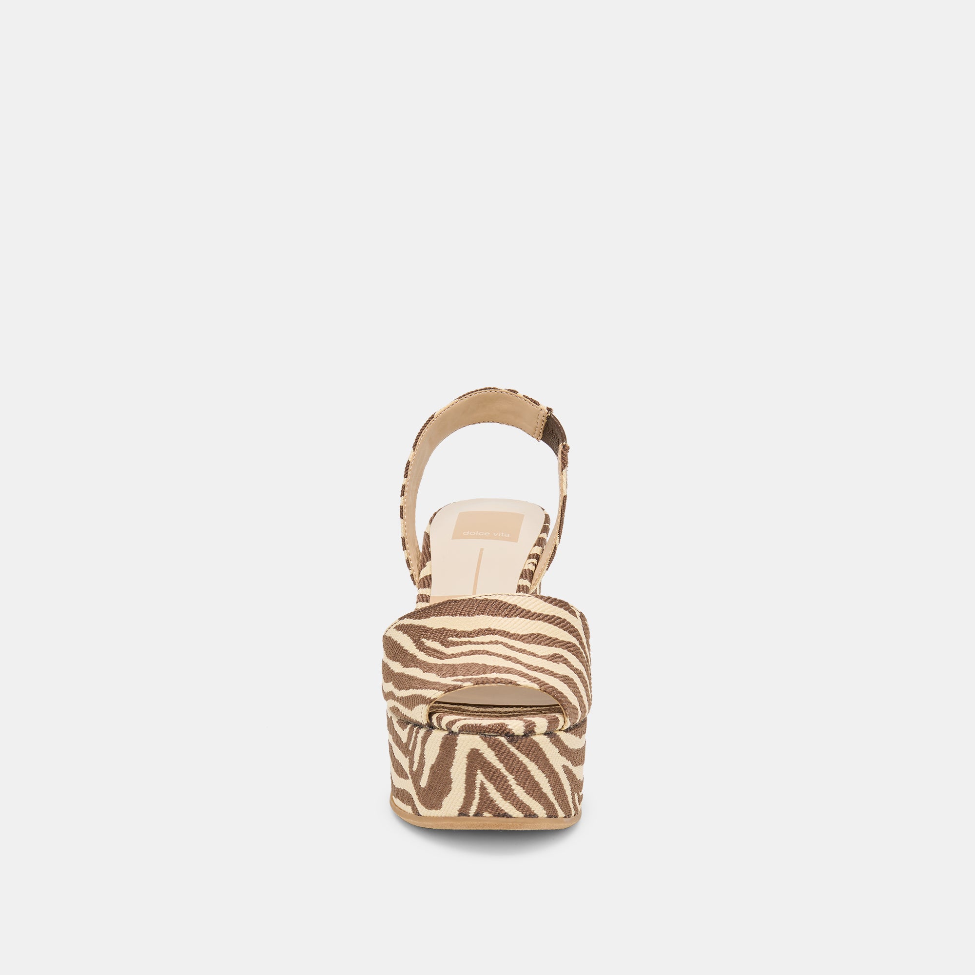 AKERA WEDGES BEIGE ZEBRA RAFFIA - view 6