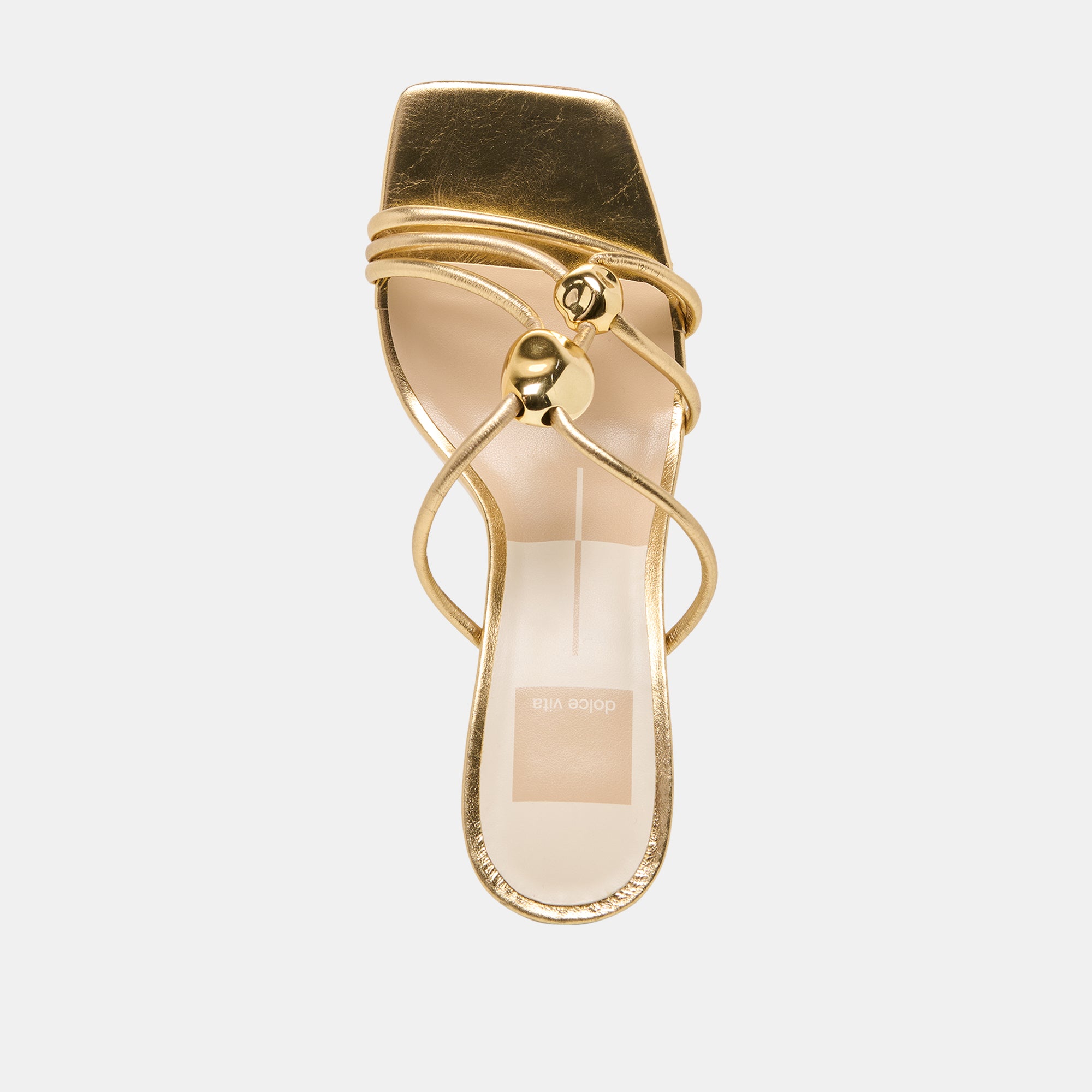 ALAYNA HEELS GOLD LEATHER - view 8