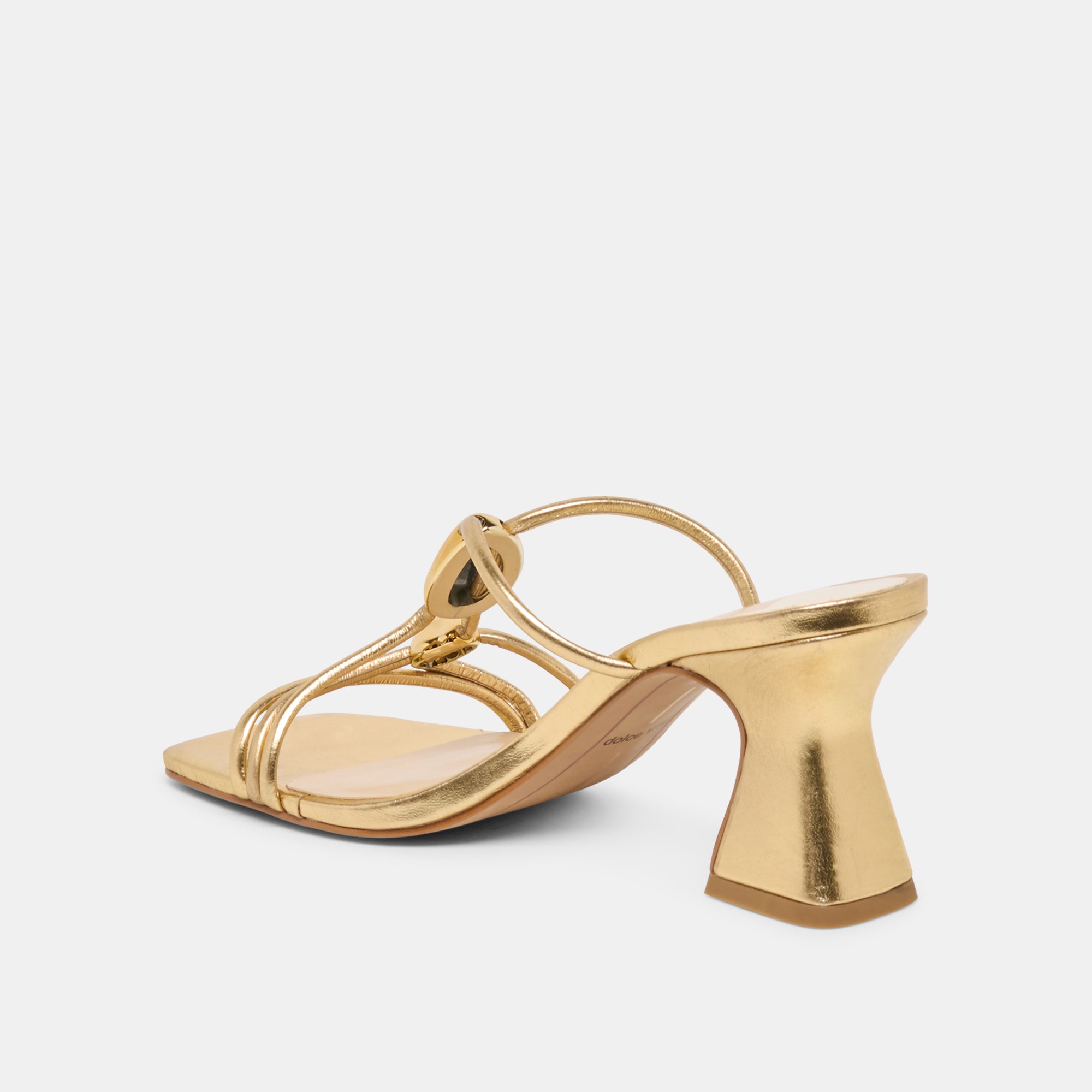 ALAYNA HEELS GOLD LEATHER - view 5