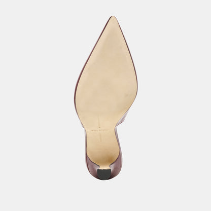 ALINNA HEELS BURGUNDY PATENT LEATHER