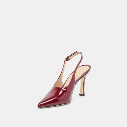 ALINNA HEELS BURGUNDY PATENT LEATHER