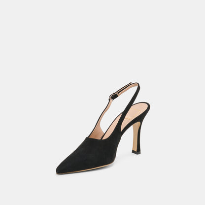 ALINNA HEELS ONYX SUEDE