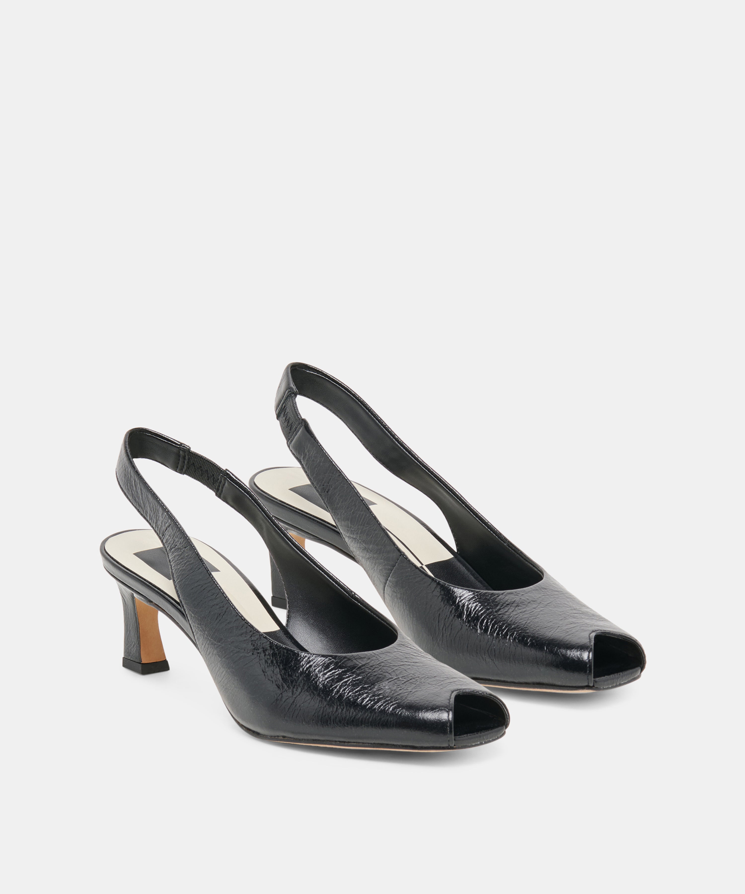 ANABEL HEELS BLACK LEATHER - view 2
