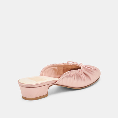 ARDENA SATIN HEELS LT BLUSH SATIN