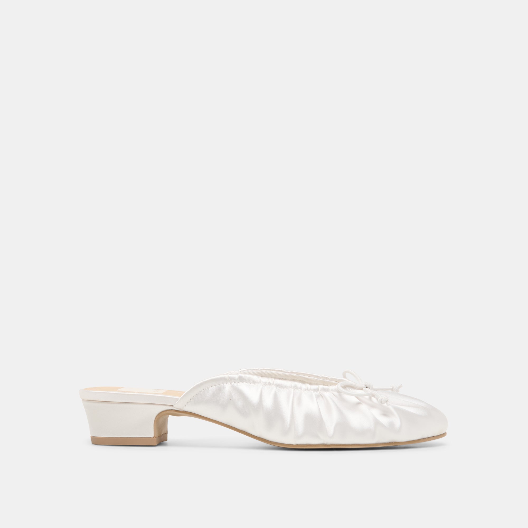 ARDENA SATIN HEELS TRUE WHITE SATIN