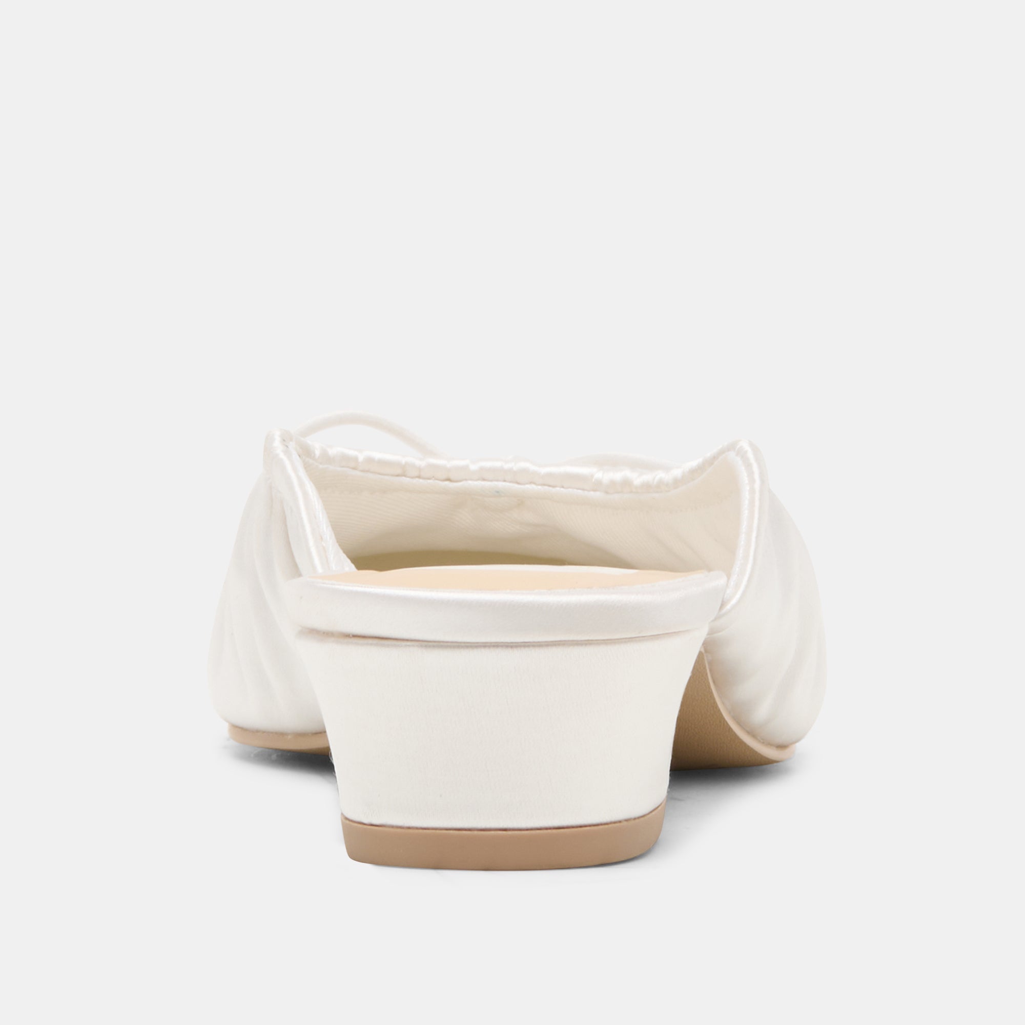 ARDENA SATIN HEELS TRUE WHITE SATIN - view 7
