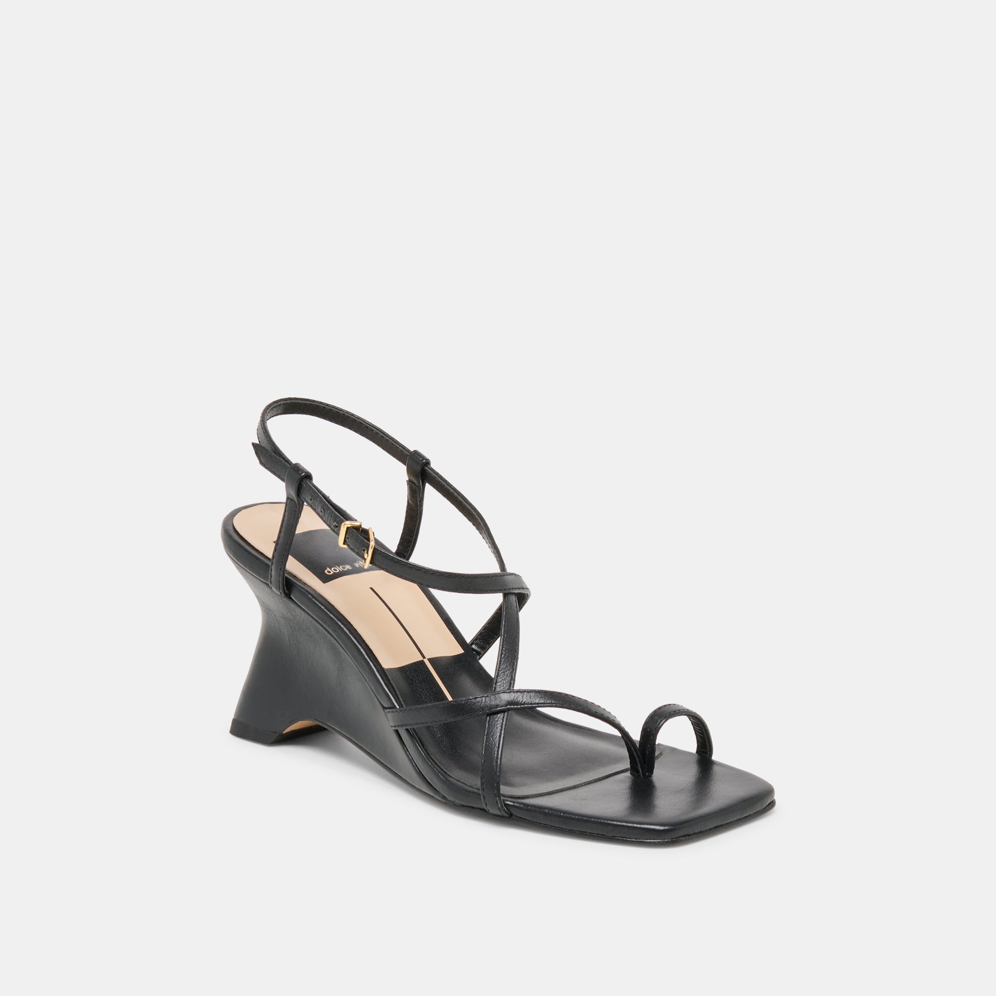 AYLEE WEDGES BLACK LEATHER - view 2