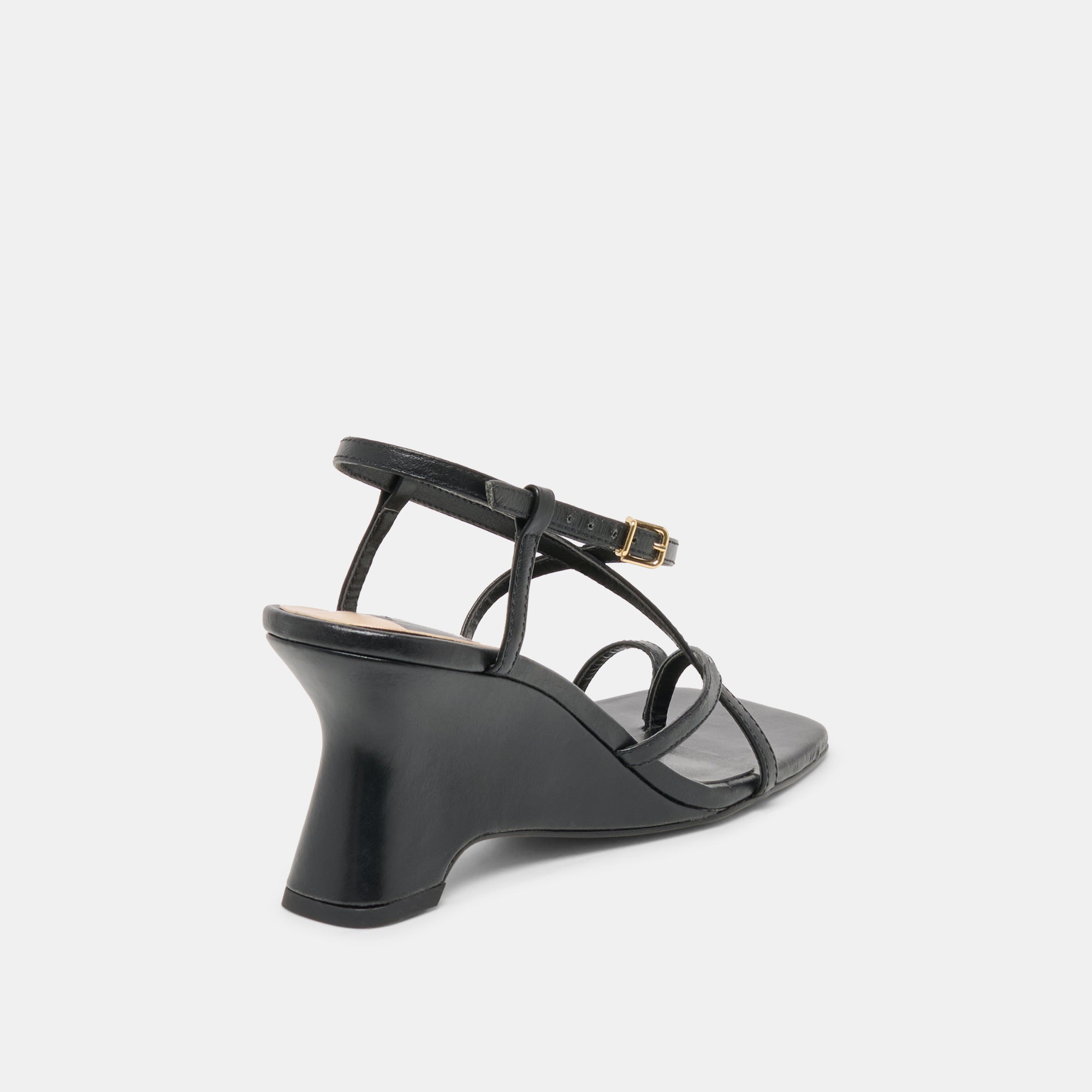 AYLEE WEDGES BLACK LEATHER - view 3