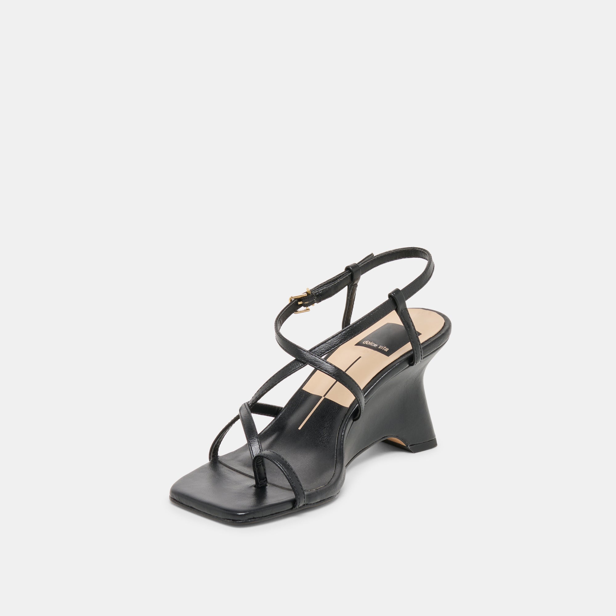 AYLEE WEDGES BLACK LEATHER - view 4