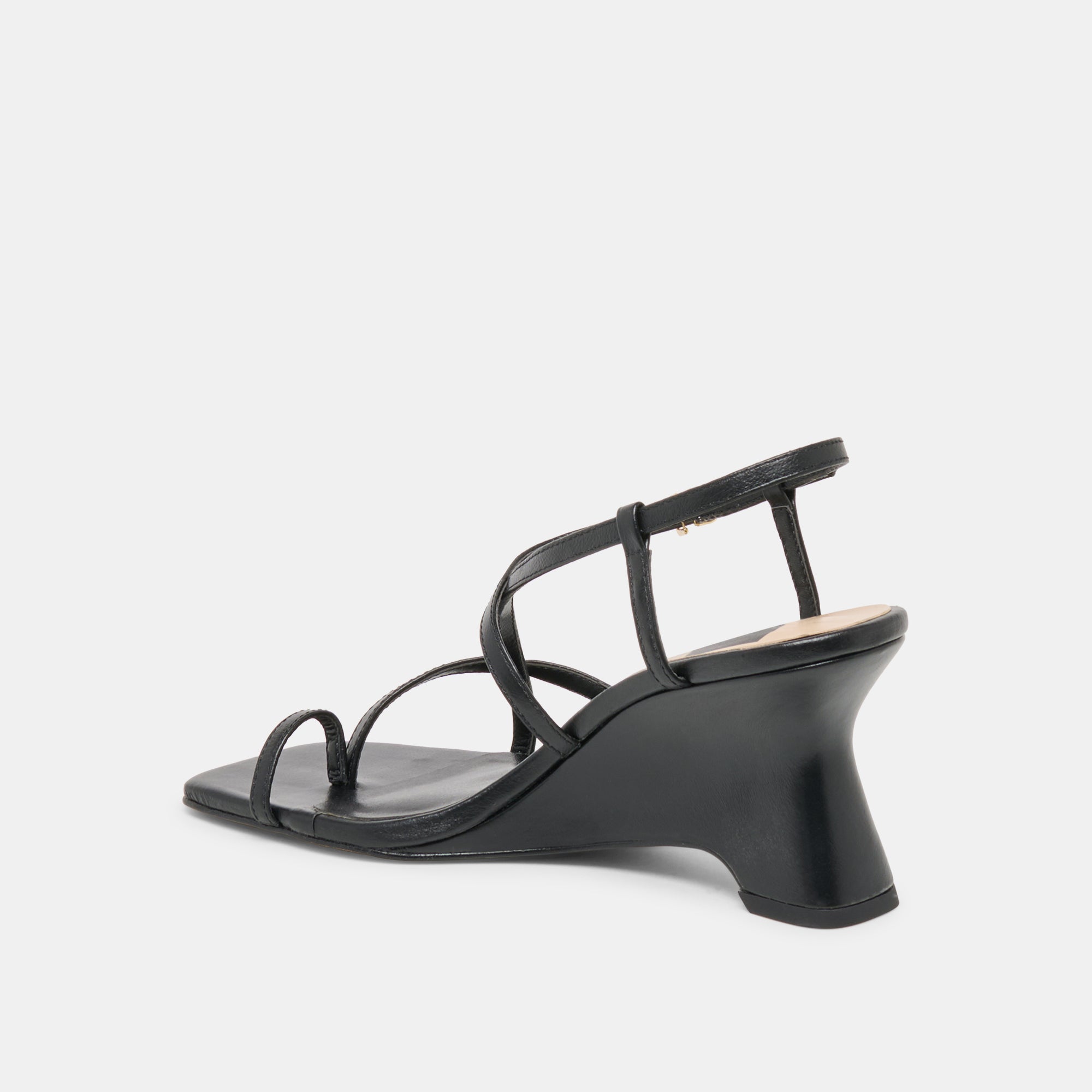AYLEE WEDGES BLACK LEATHER - view 5