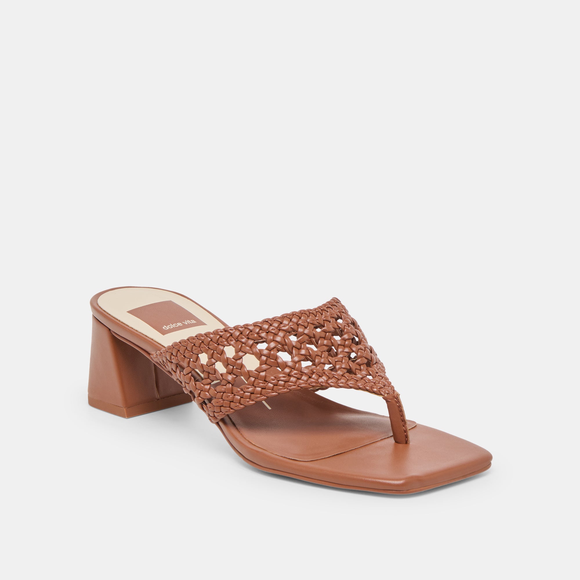 BARLO HEELS COGNAC WOVEN STELLA - view 3