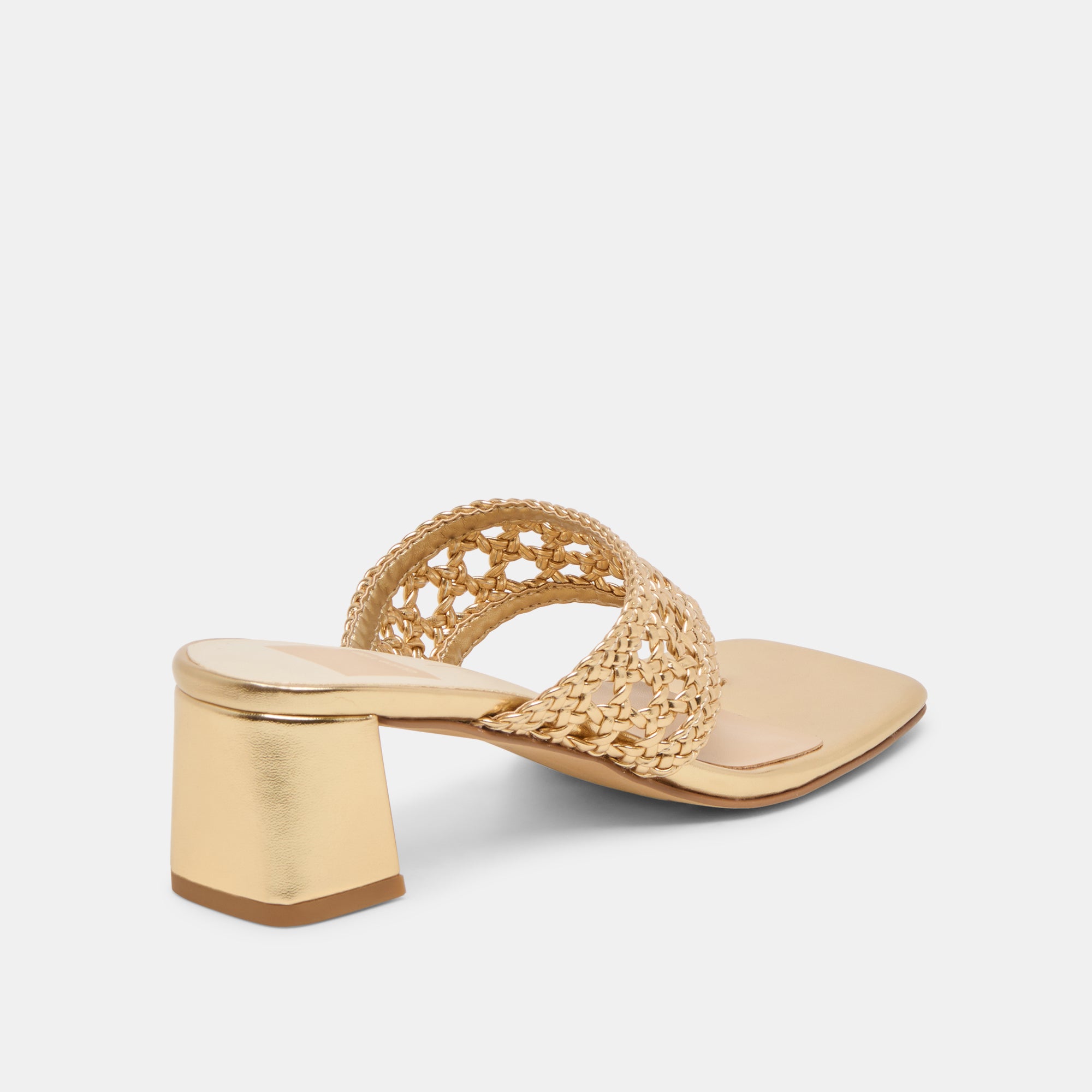 BARLO HEELS GOLD WOVEN STELLA - view 5