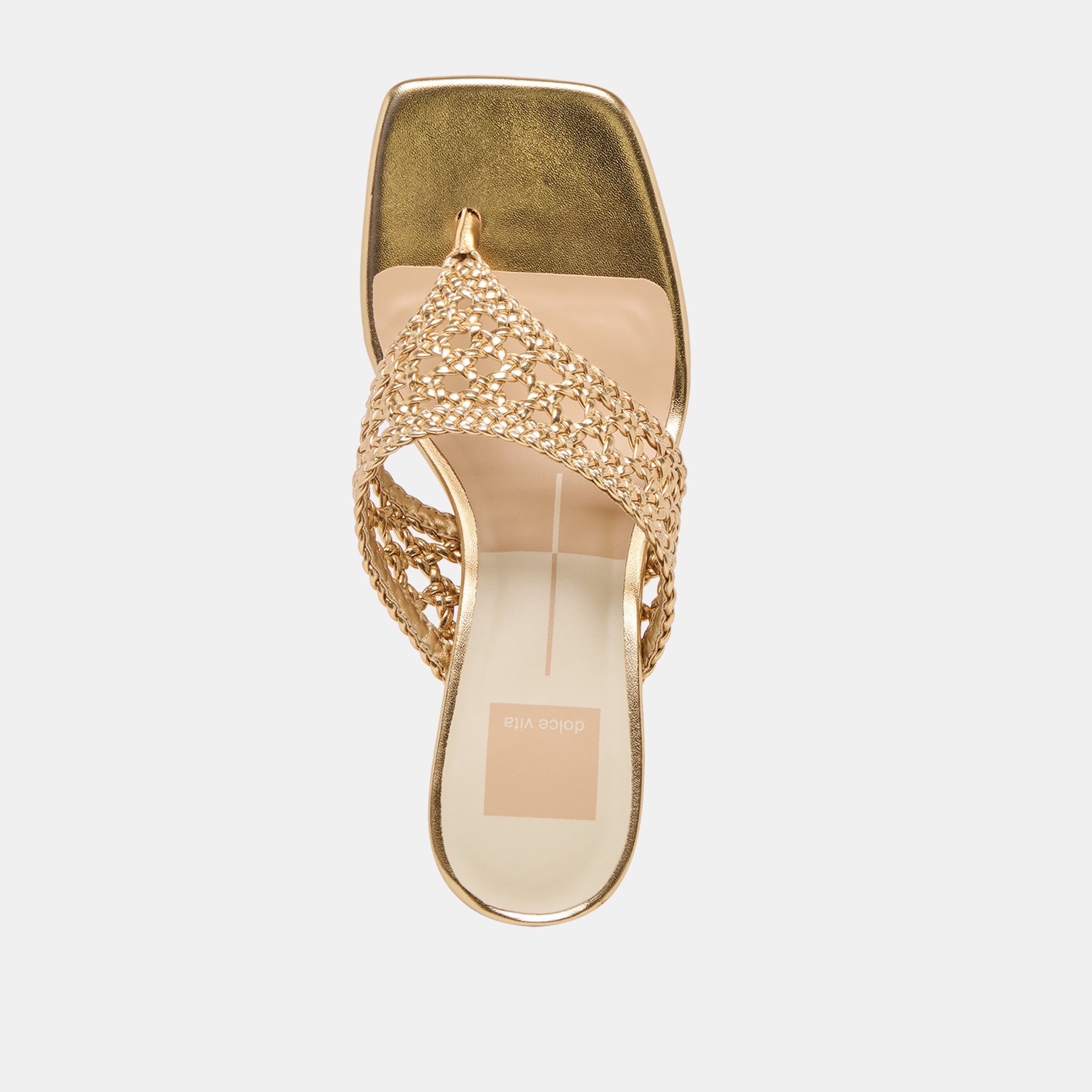 BARLO HEELS GOLD WOVEN STELLA - view 10
