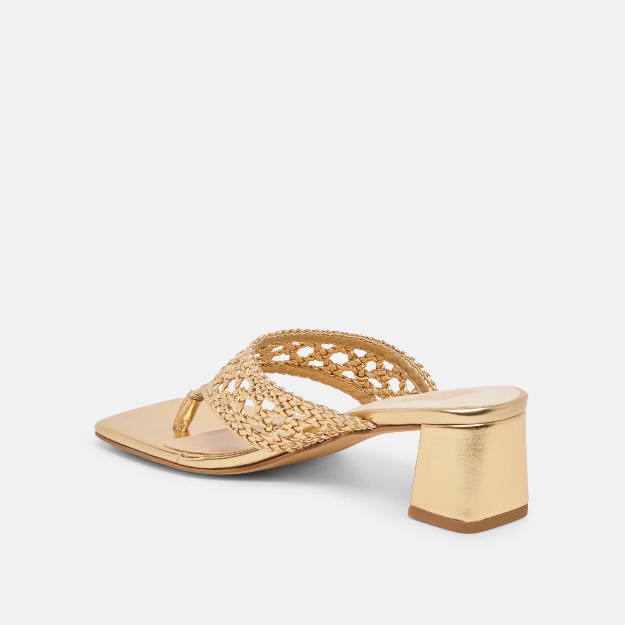 BARLO HEELS GOLD WOVEN STELLA - view 7