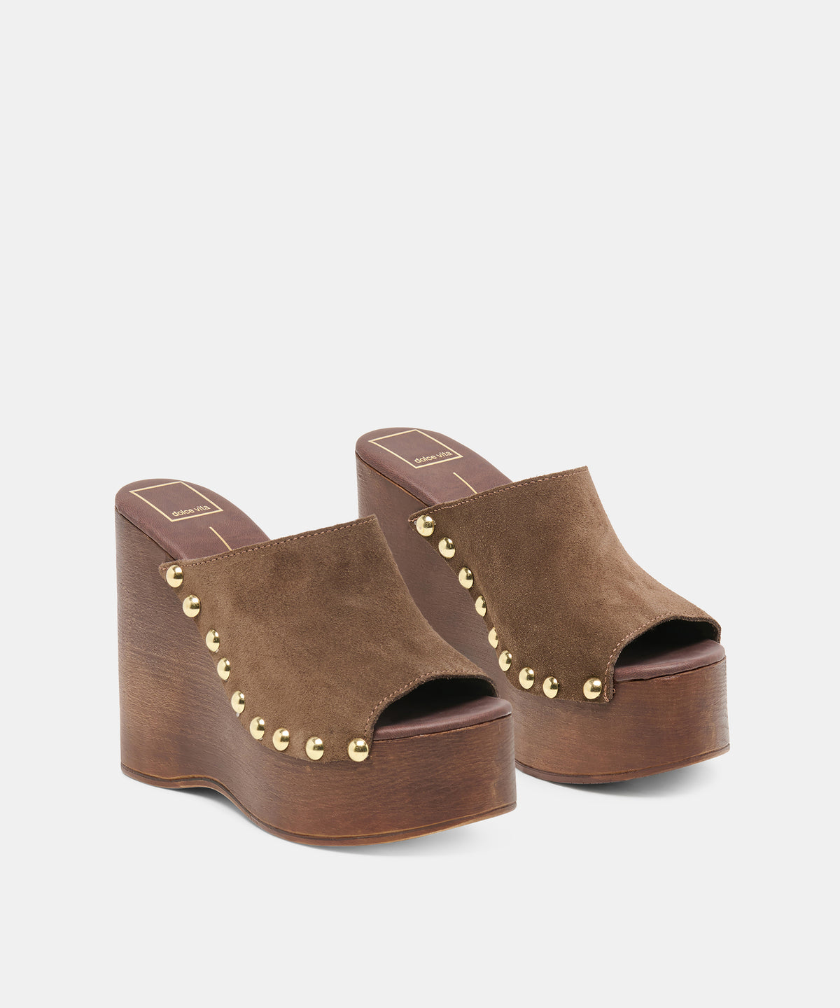 BIRK WEDGES DK BROWN SUEDE - view 2