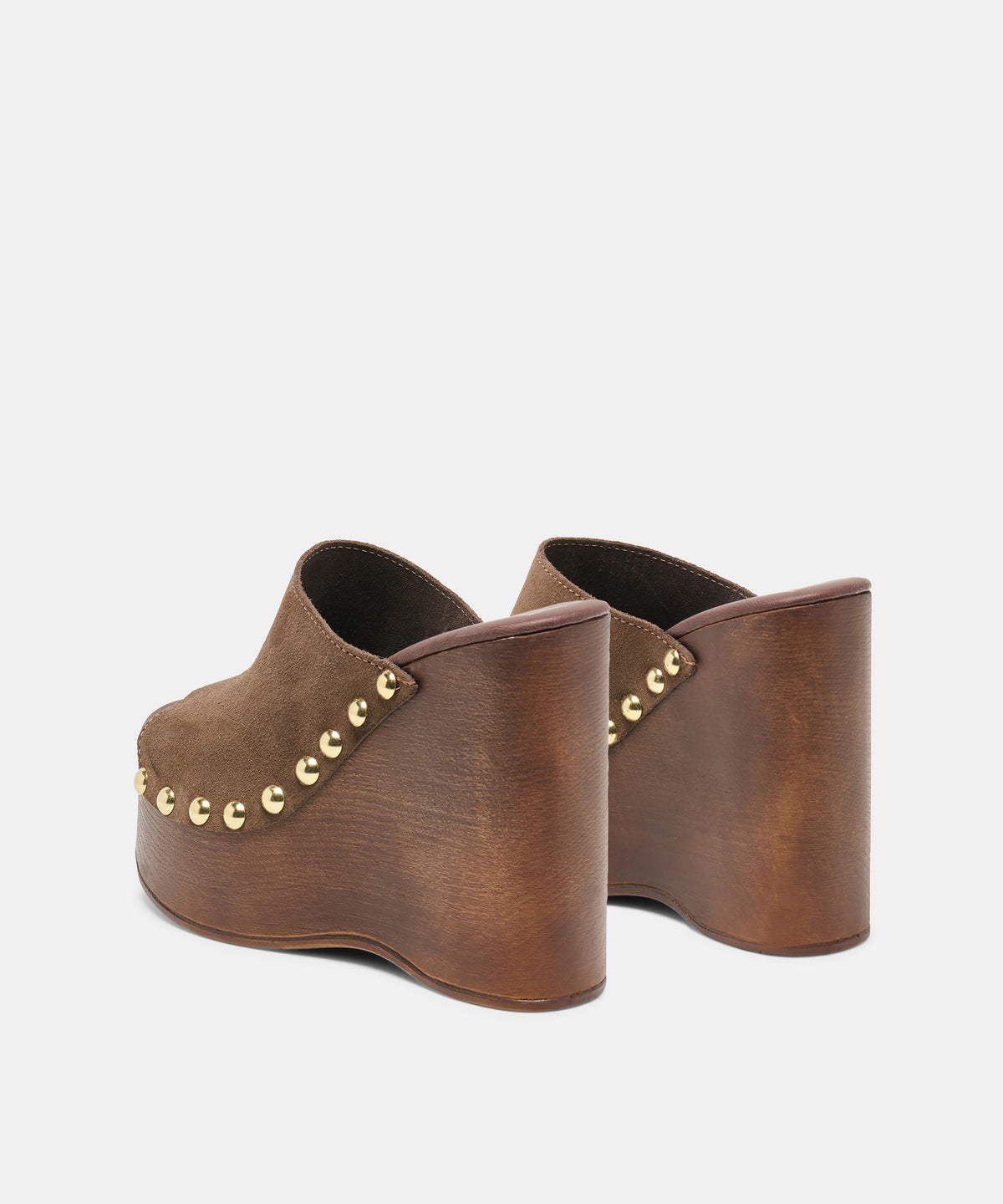 BIRK WEDGES DK BROWN SUEDE - view 4