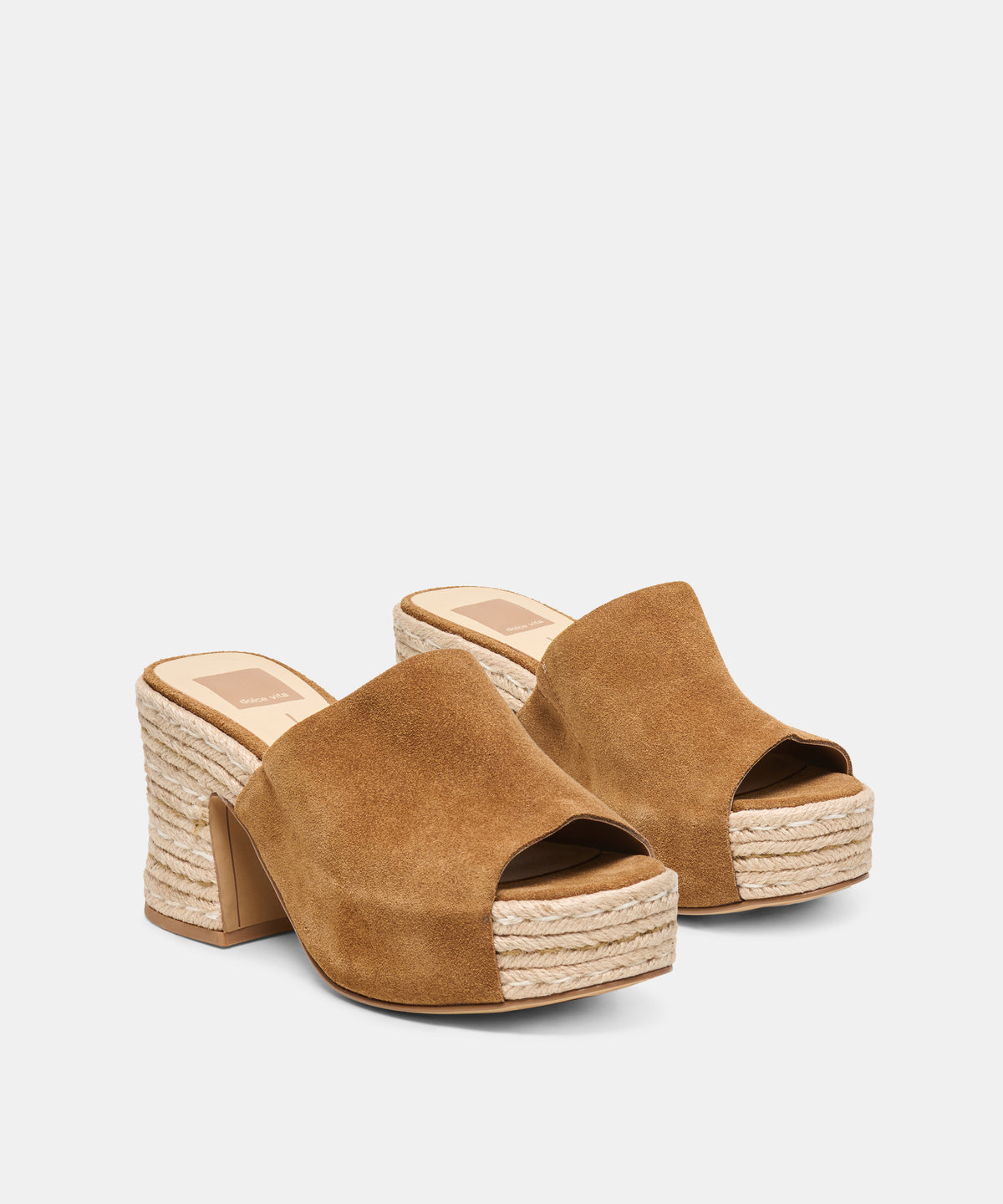 BOHDI ESPADRILLE HEELS LT BROWN SUEDE - view 2