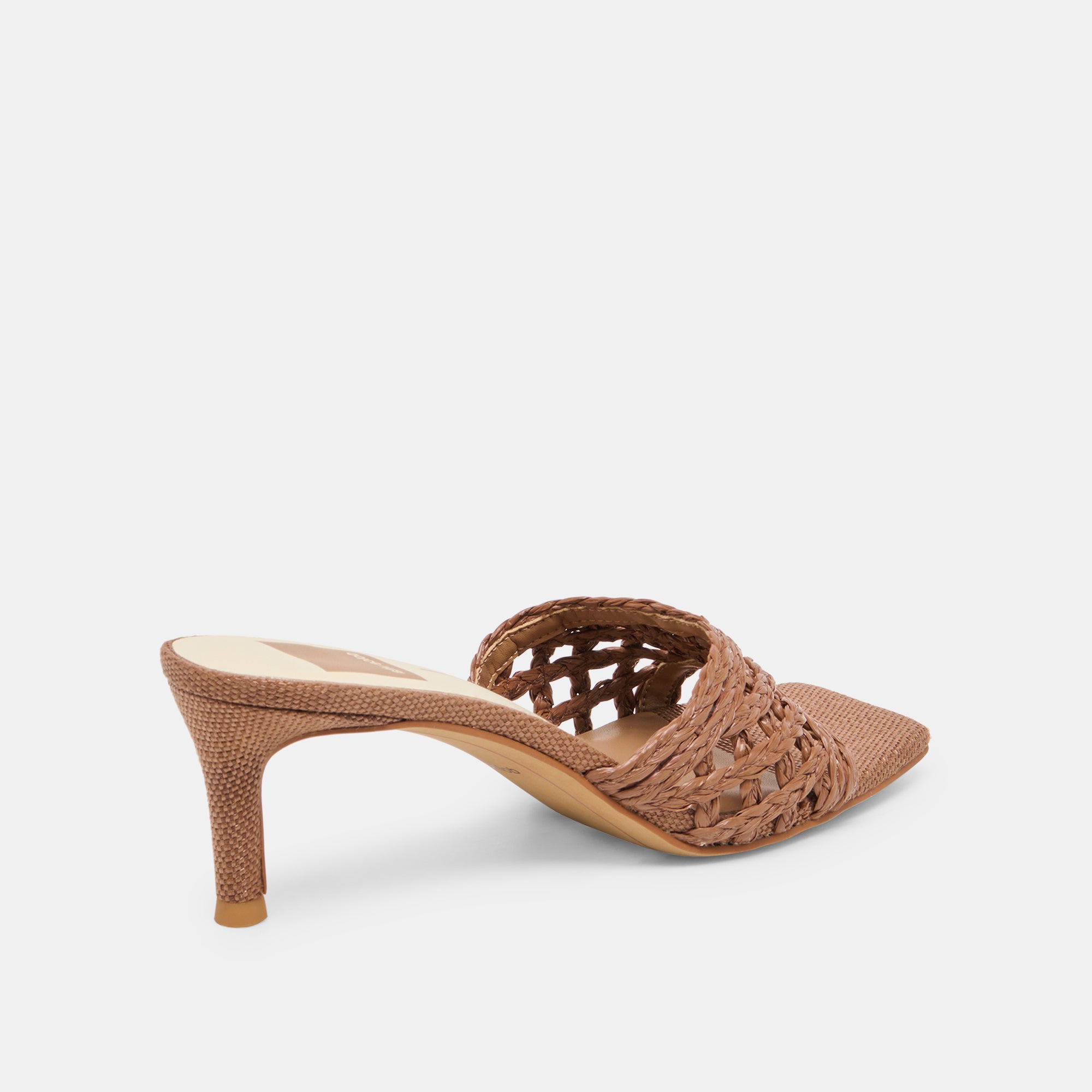 BOWEN HEELS COGNAC RAFFIA - view 5
