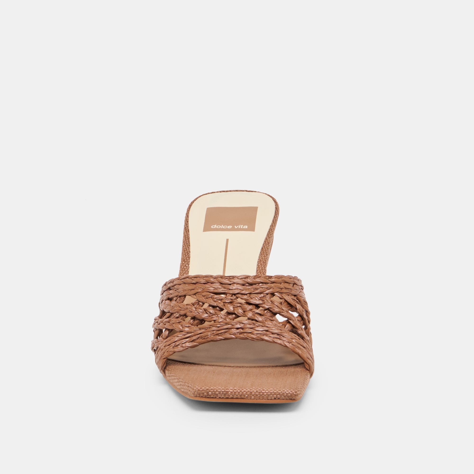 BOWEN HEELS COGNAC RAFFIA - view 9