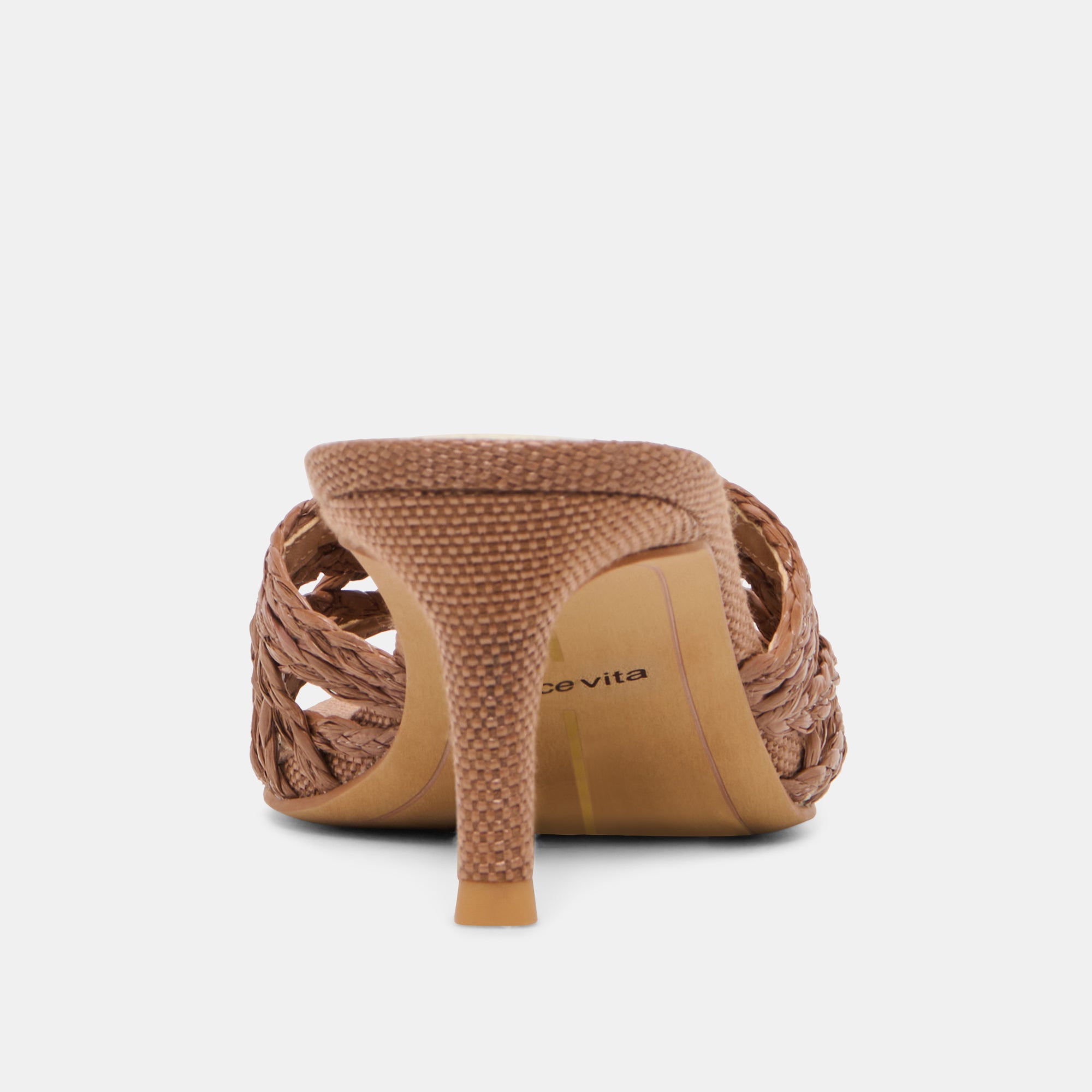 BOWEN HEELS COGNAC RAFFIA - view 10